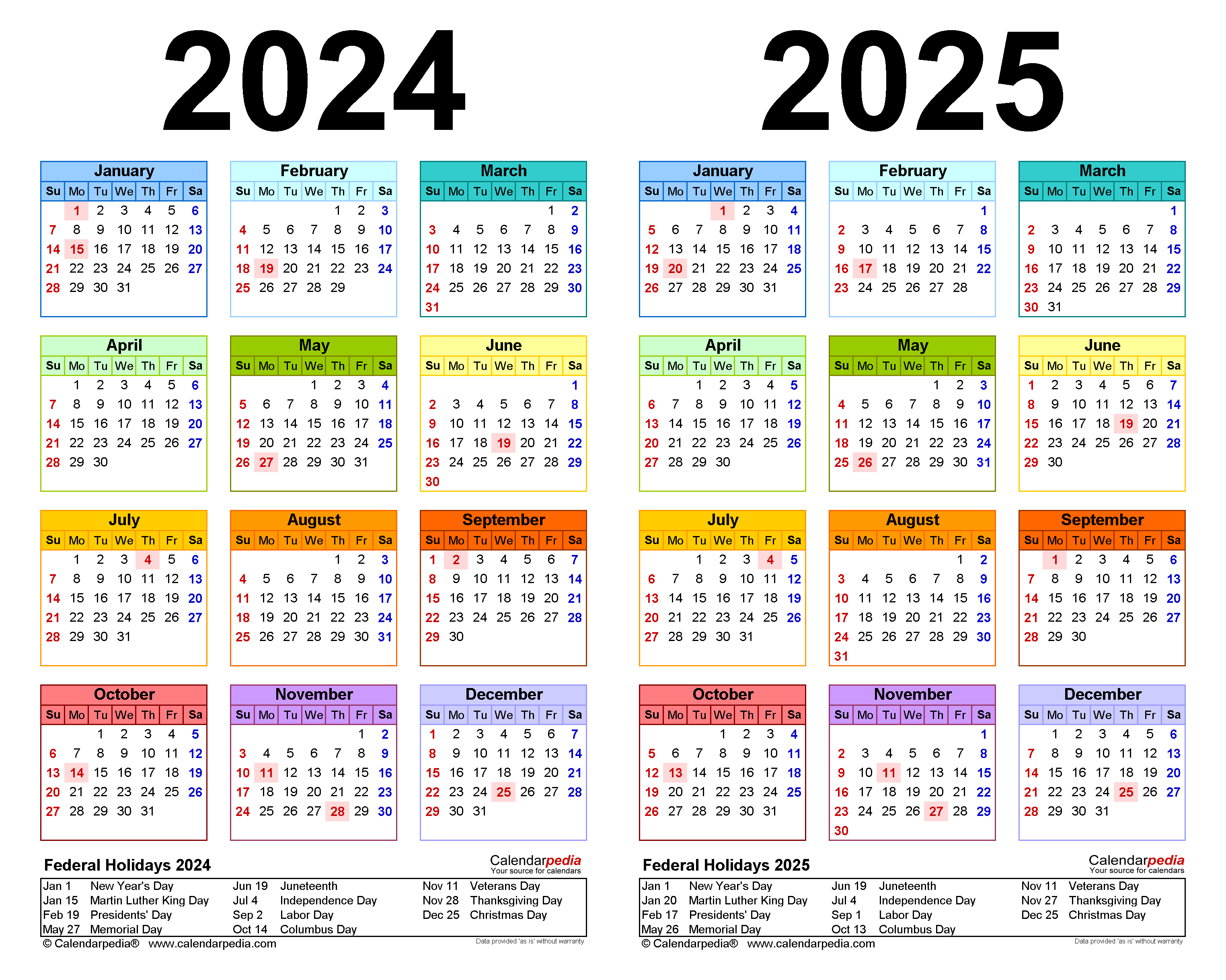 2024-2025 Two Year Calendar - Free Printable Pdf Templates for August 2024-May 2025 Calendar Printable