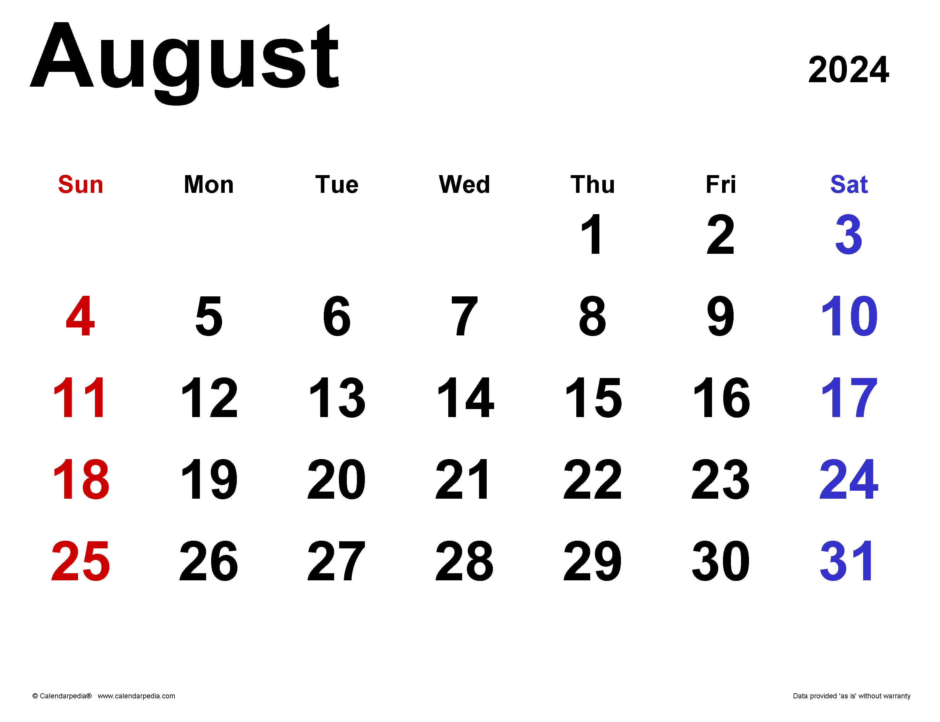 August 2024 Calendar | Templates For Word, Excel And Pdf intended for August Calendar Themes 2024