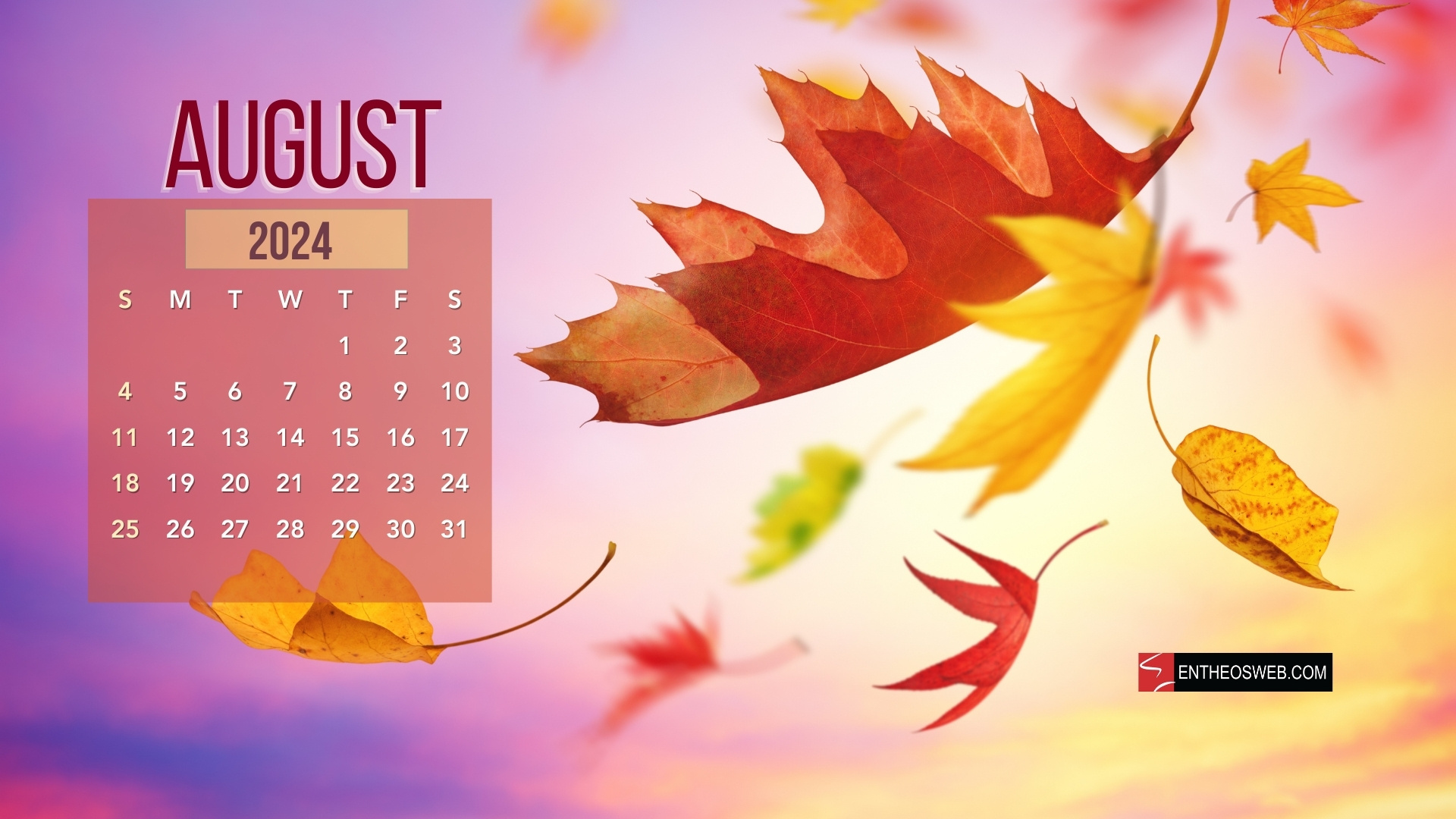 August 2024 Desktop Wallpaper | Entheosweb for August 2024 Desktop Calendar