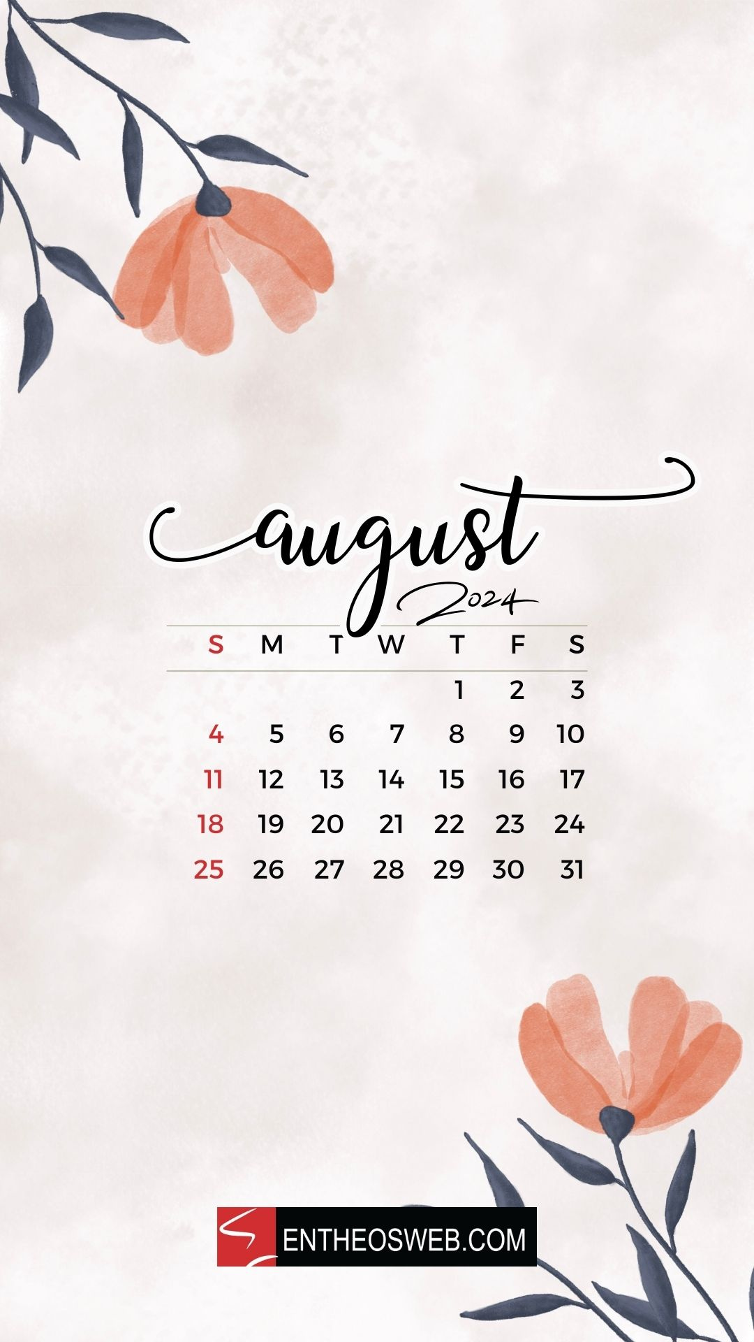 August 2024 Mobile Phone Backgrounds | Entheosweb intended for August 2024 Calendar Wallpaper