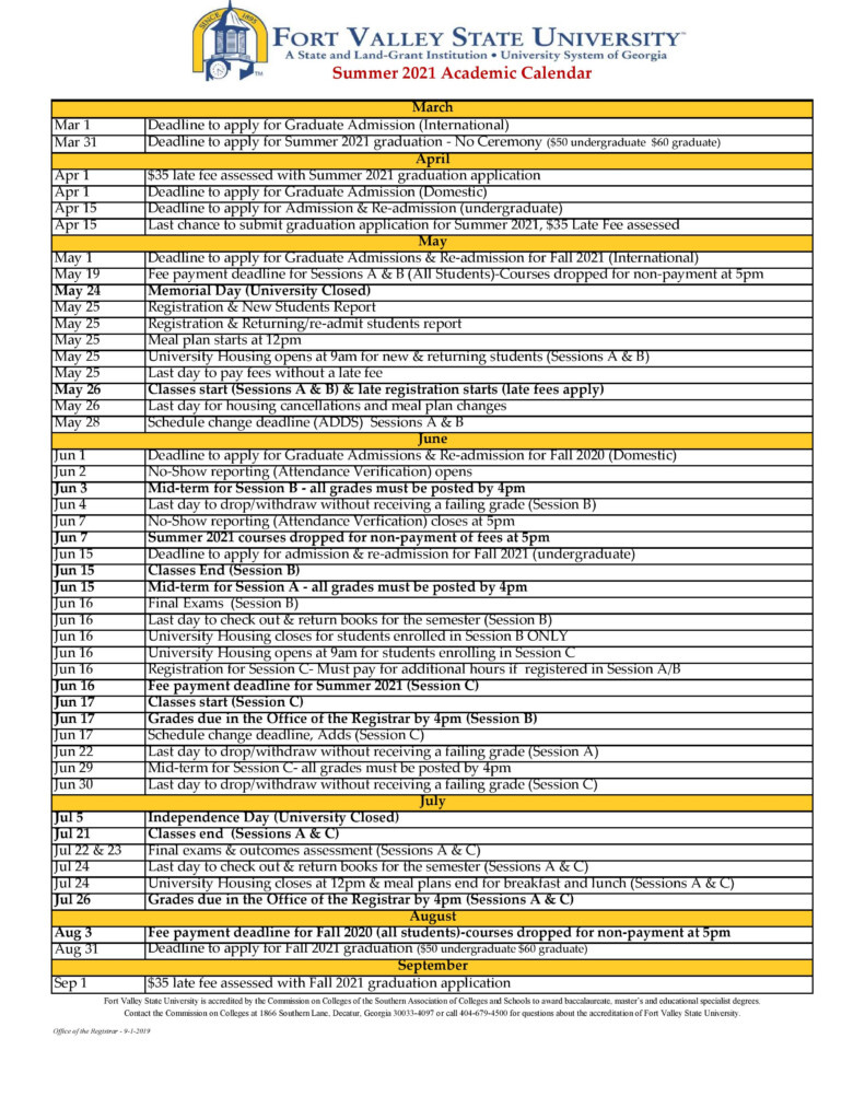 Augusta University Academic Calendar within Augusta University Academic Calendar 2024