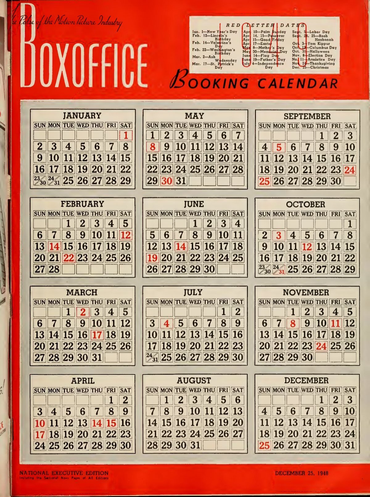 Boxoffice-December.25.1948 in Augusta County Va School Calendar 24-25 Printable