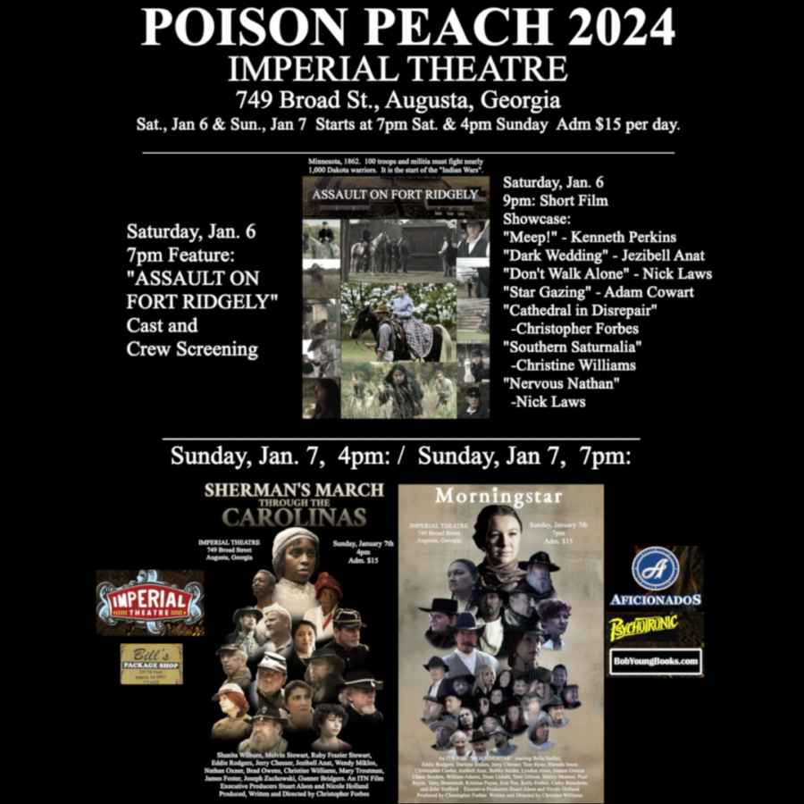 Poison Peach Film Festival 2024 - The Greater Augusta Arts for Augusta Events Calendar 2024