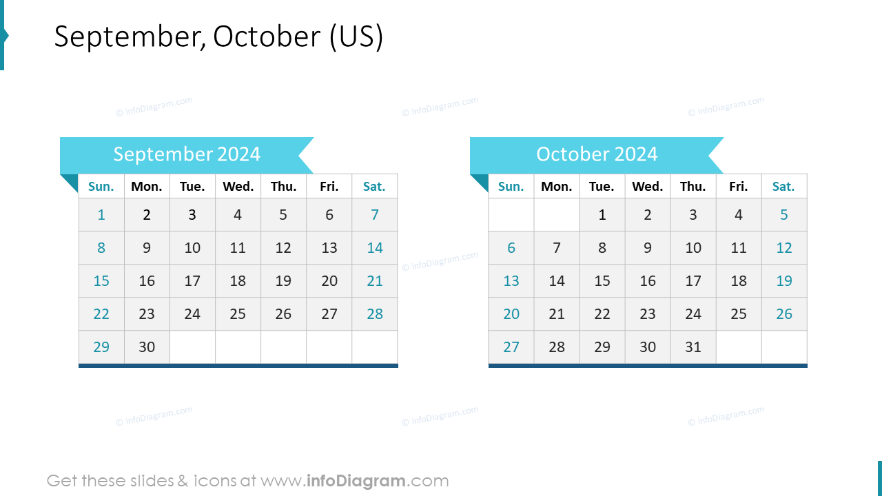 September, October (Us) inside August Sept October 2024 Calendar