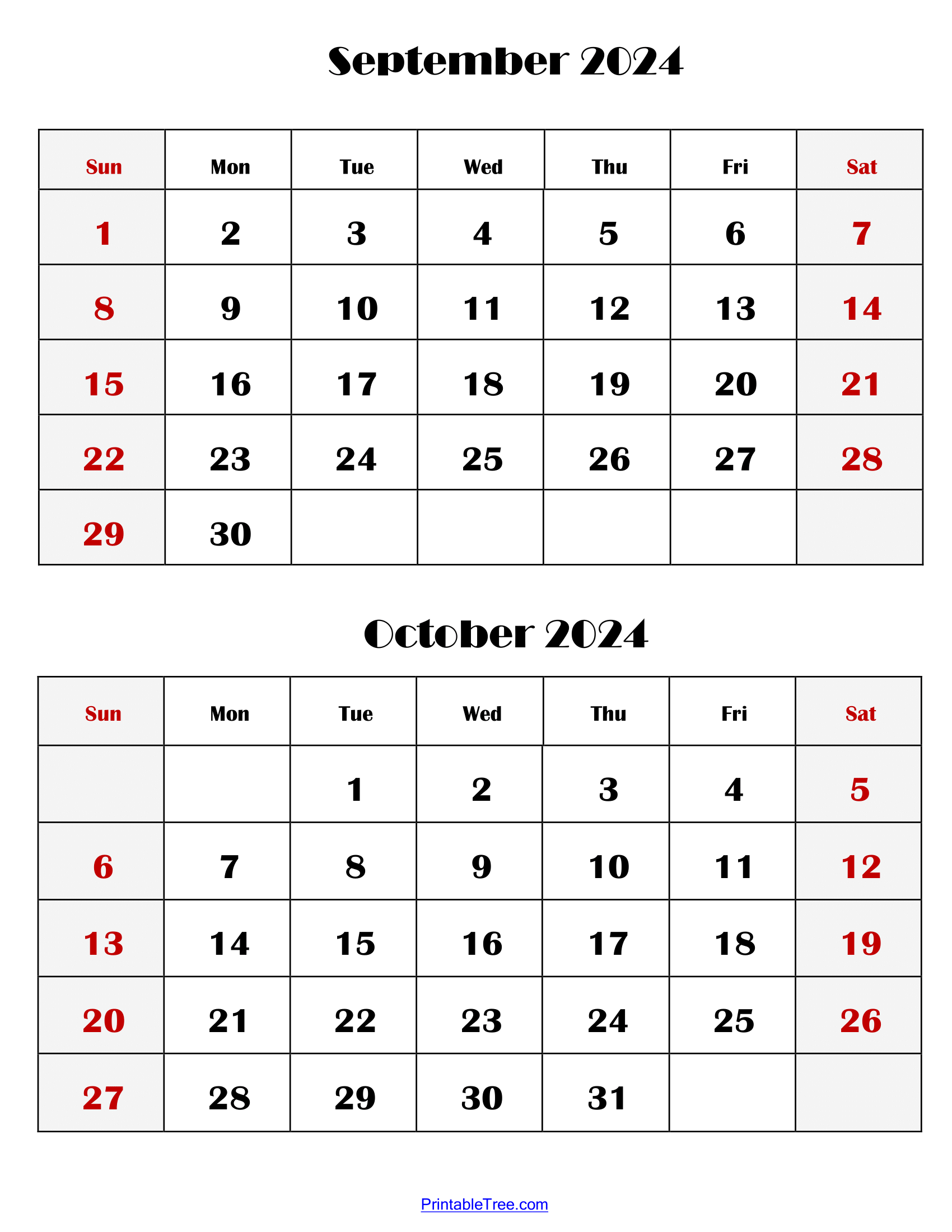 Two Months Calendar 2024 Printable Pdf | Double Month Calendar regarding August - October 2024 Calendar