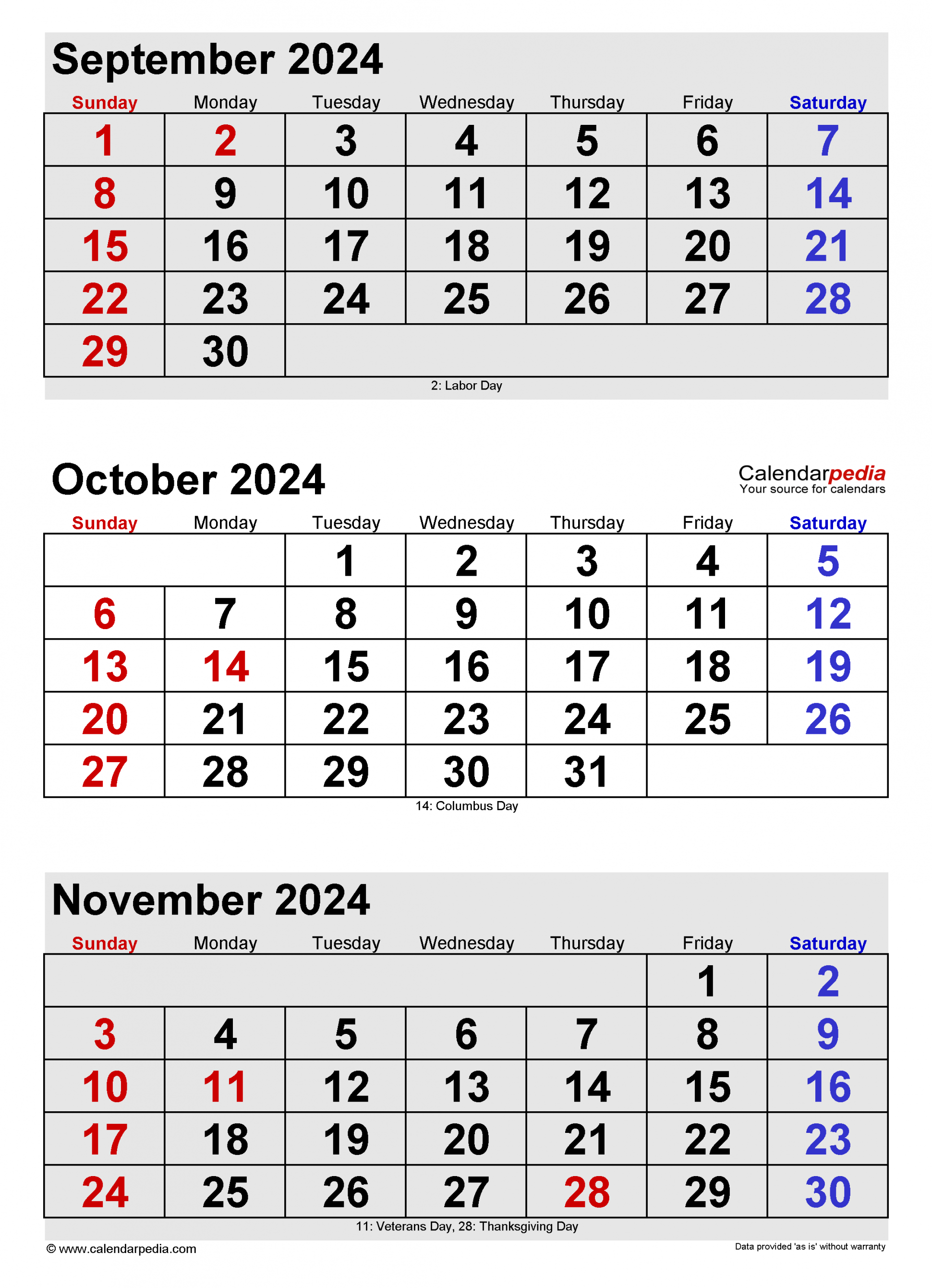 Calendar September October November 2024 In 2024 | Calendar intended for September October November Calendar 2024