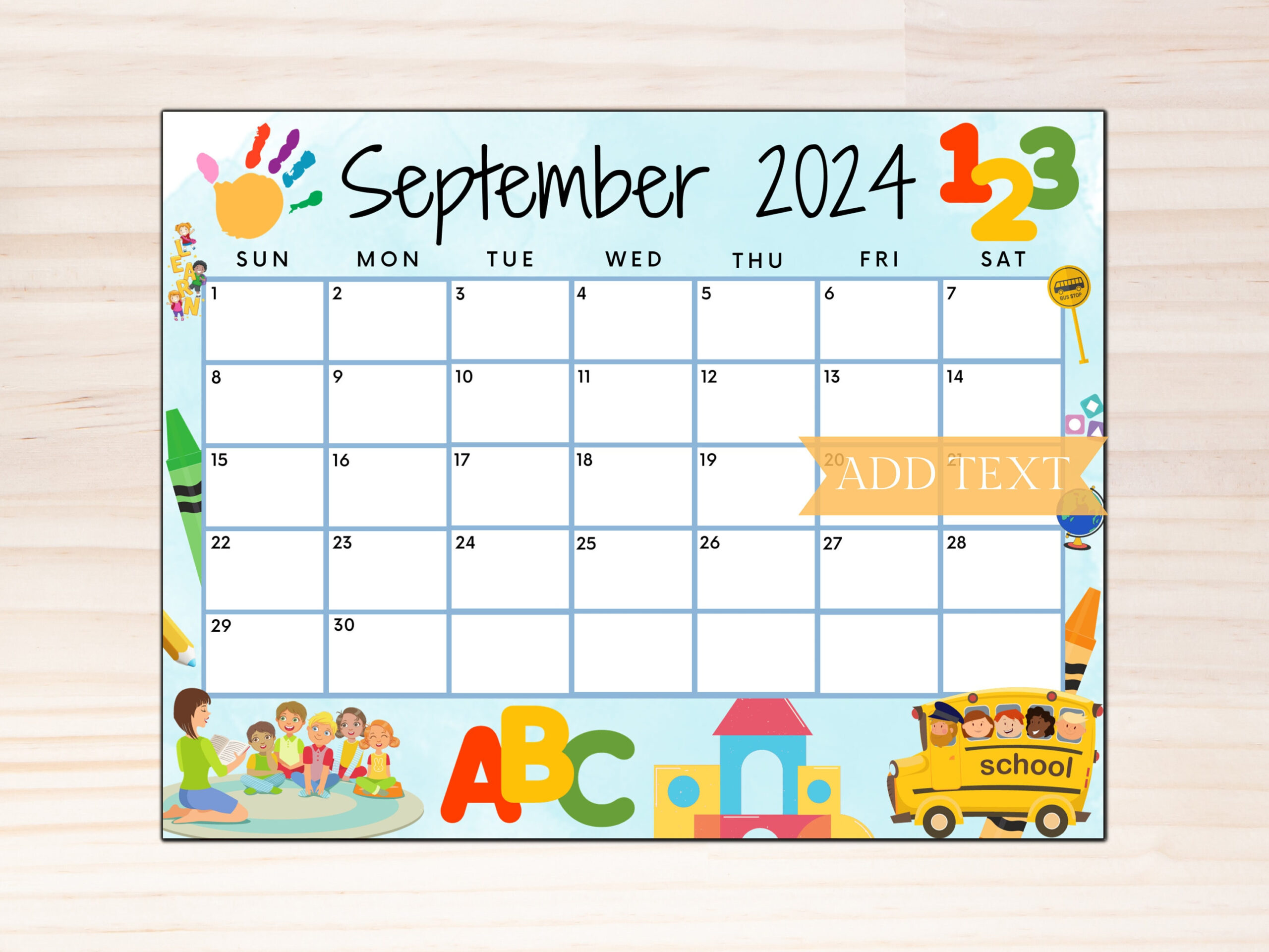 Editable September 2024 Calendar, Printable School Calendar With inside September 2024 Calendar For Preschool