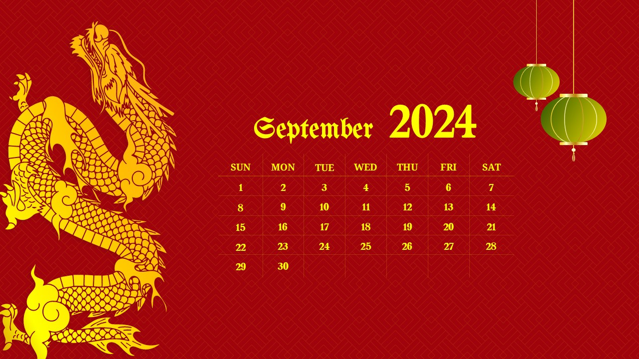 Free Chinese Lunar New Year 2024 Calendar Template throughout Chinese Calendar September 2024