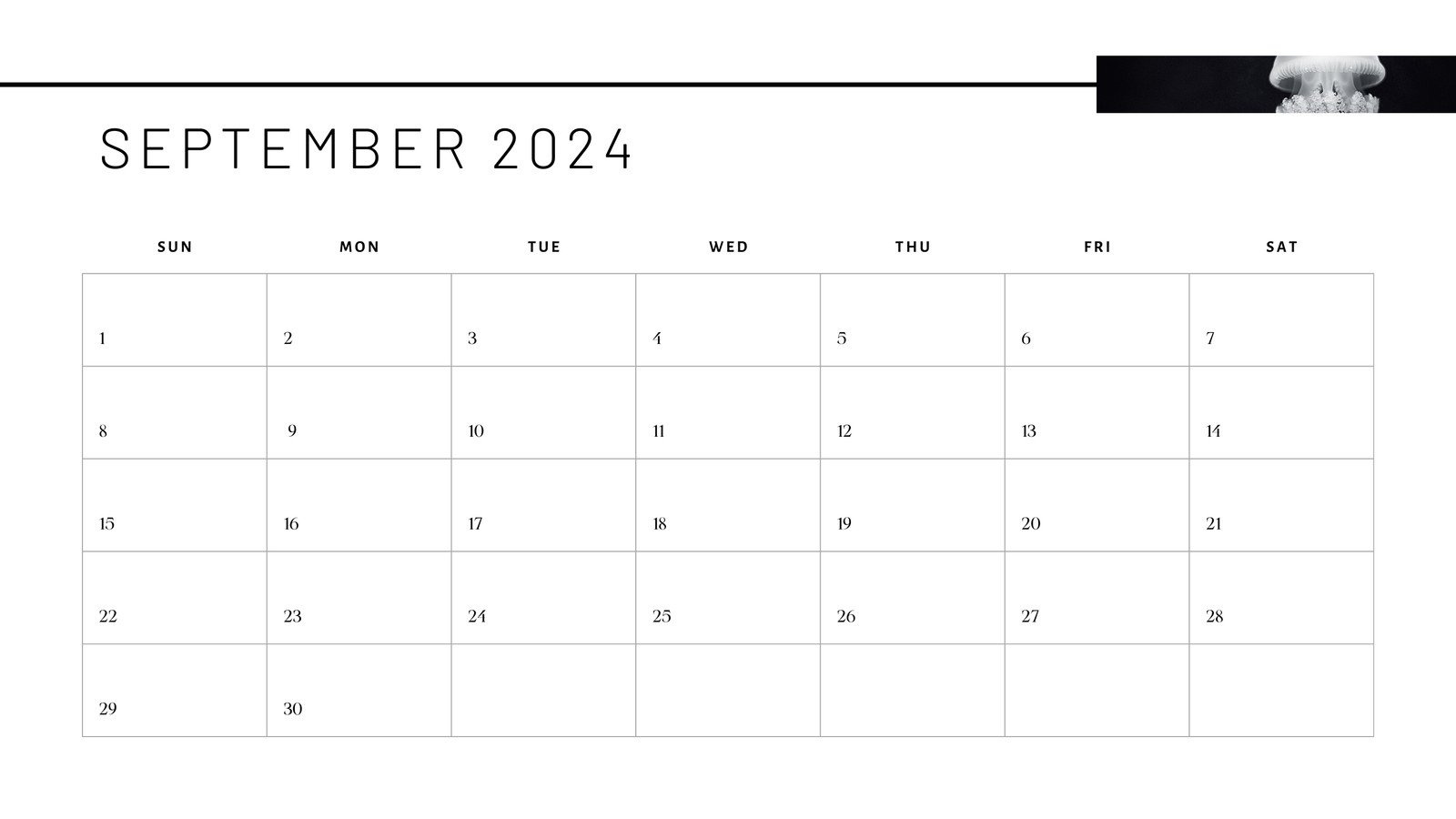 Free Printable September 2024 Calendar Templates | Canva for Blank Calendar Template September 2024