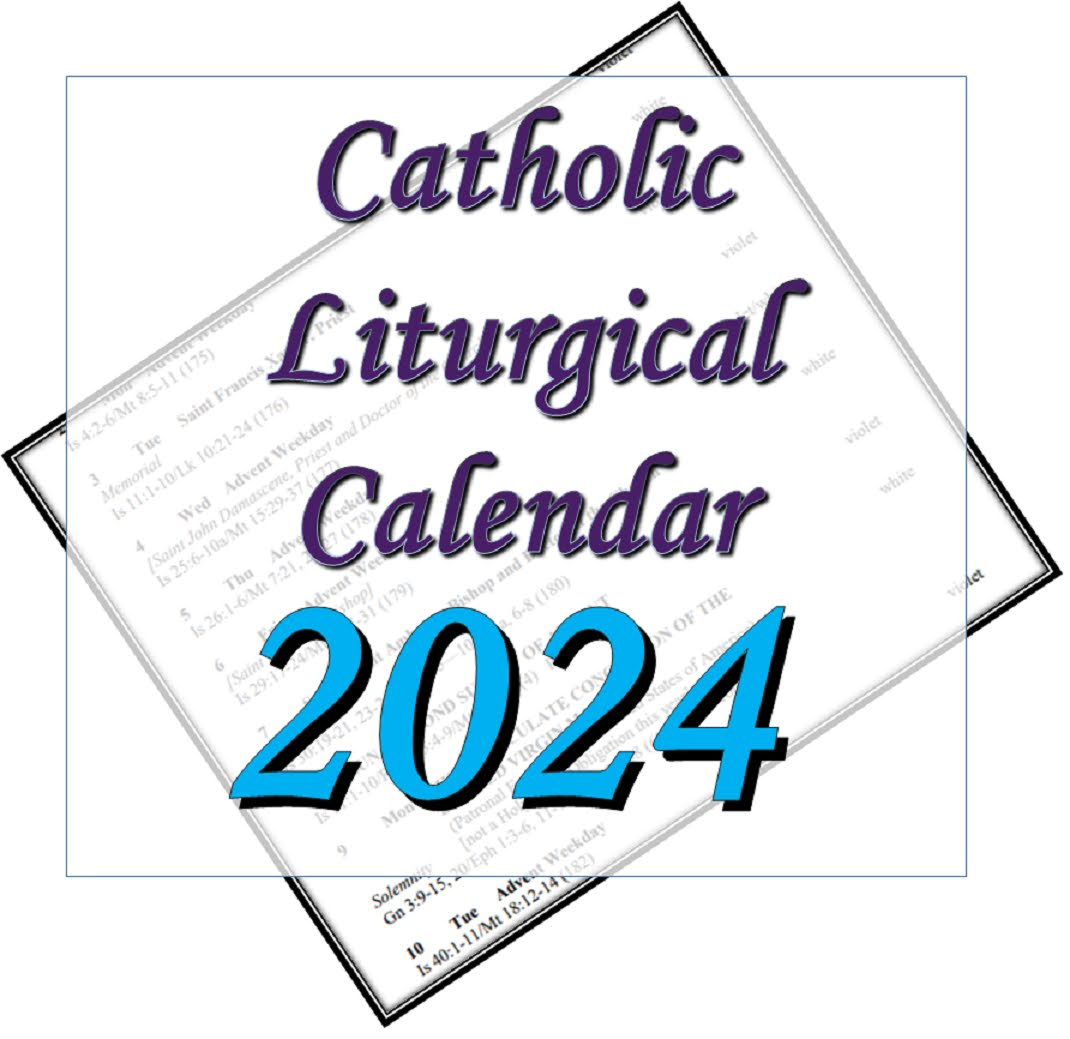 Liturgytools: Catholic Liturgical Calendars For 2024 for Catholic Calendar September 2024