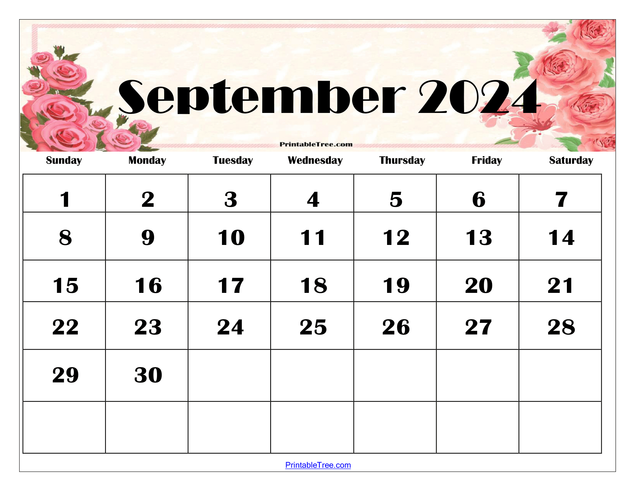 September 2024 Calendar Printable Pdf With Holidays with regard to September 2024 Calendar Theme Ideas