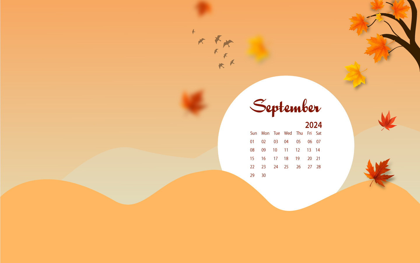 September 2024 Desktop Wallpaper Calendar - Calendarlabs for September Calendar 2024 Wallpaper