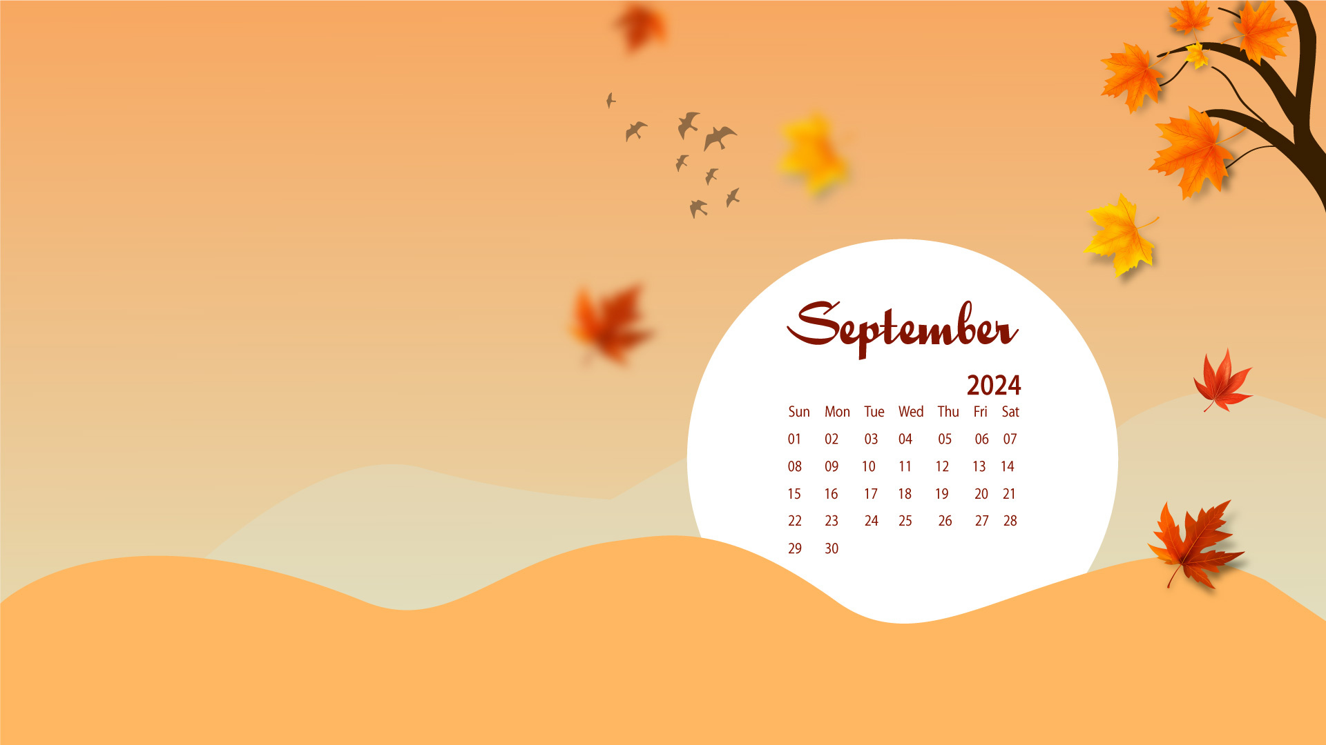 September 2024 Desktop Wallpaper Calendar - Calendarlabs inside September 2024 Calendar Background