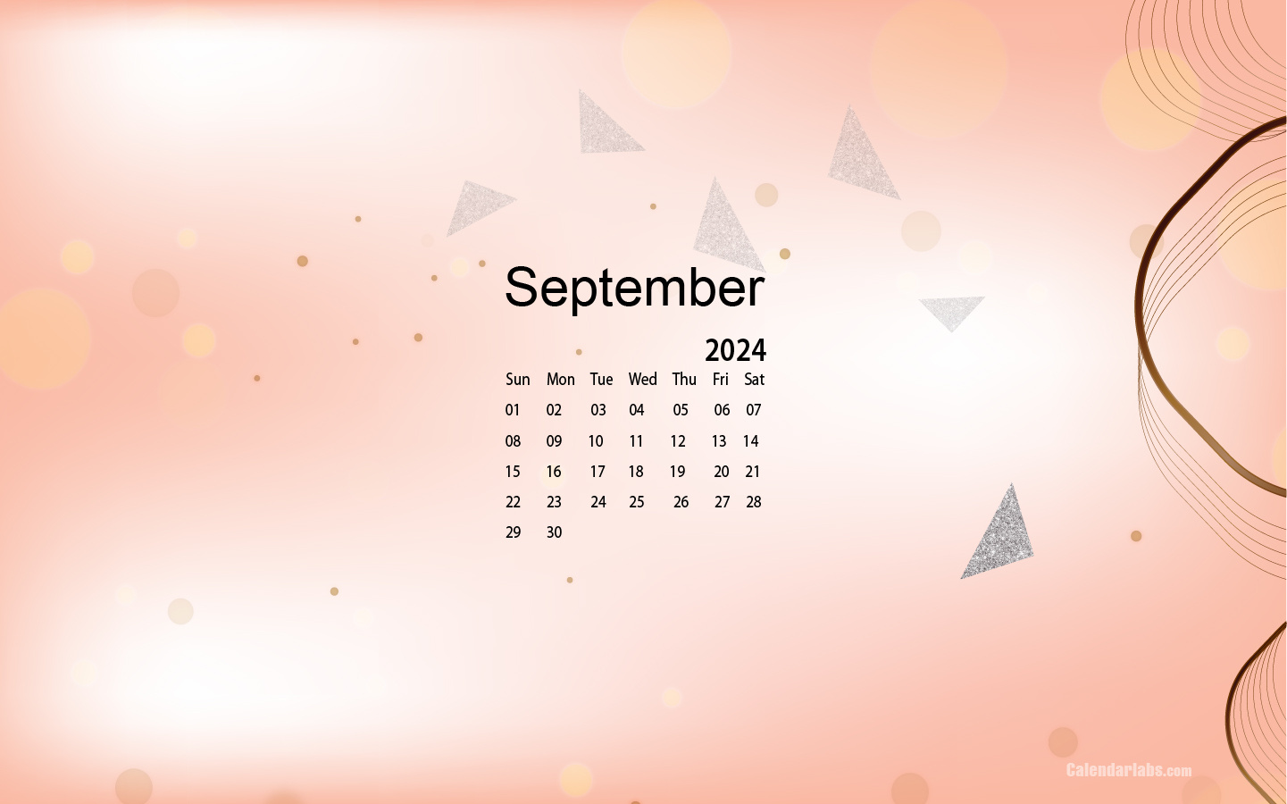 September 2024 Desktop Wallpaper Calendar - Calendarlabs with September Calendar Wallpaper 2024