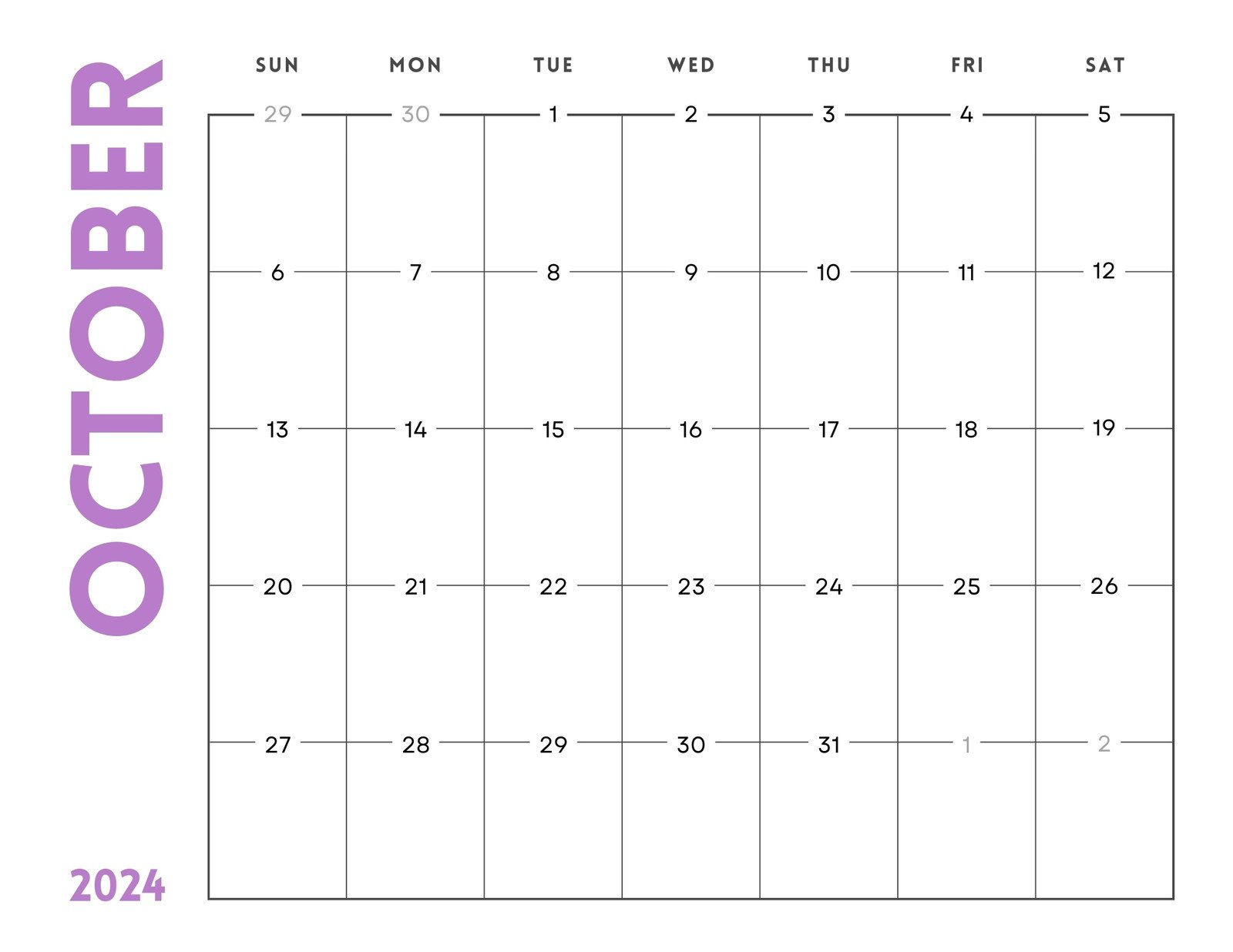 Free October 2024 Calendar Templates To Customize | Canva for Calendar October 2024 Template