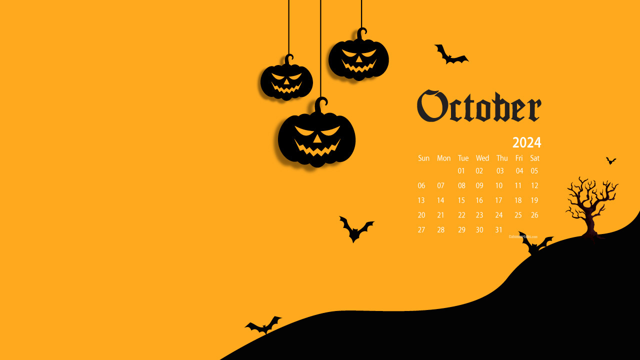 October 2024 Desktop Wallpaper Calendar - Calendarlabs in Apple Calendar October 2024