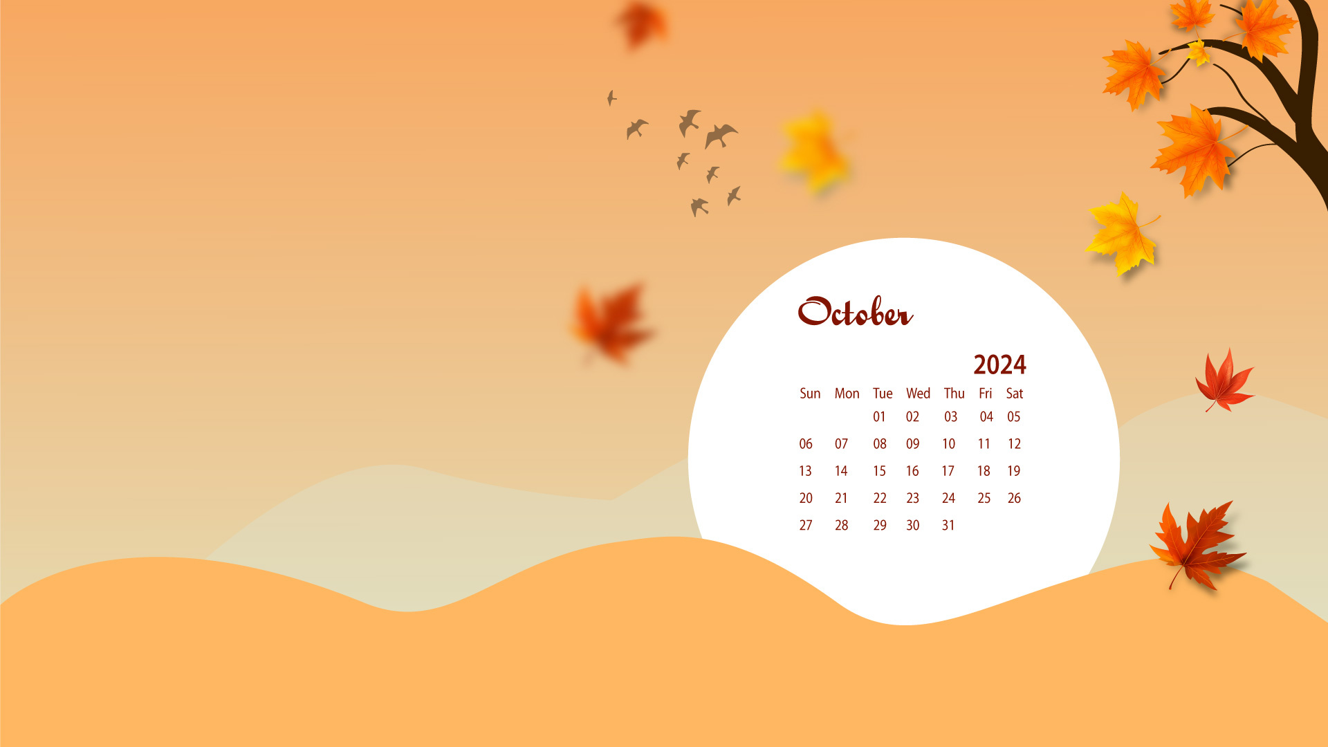 October 2024 Desktop Wallpaper Calendar - Calendarlabs inside Apple Calendar October 2024