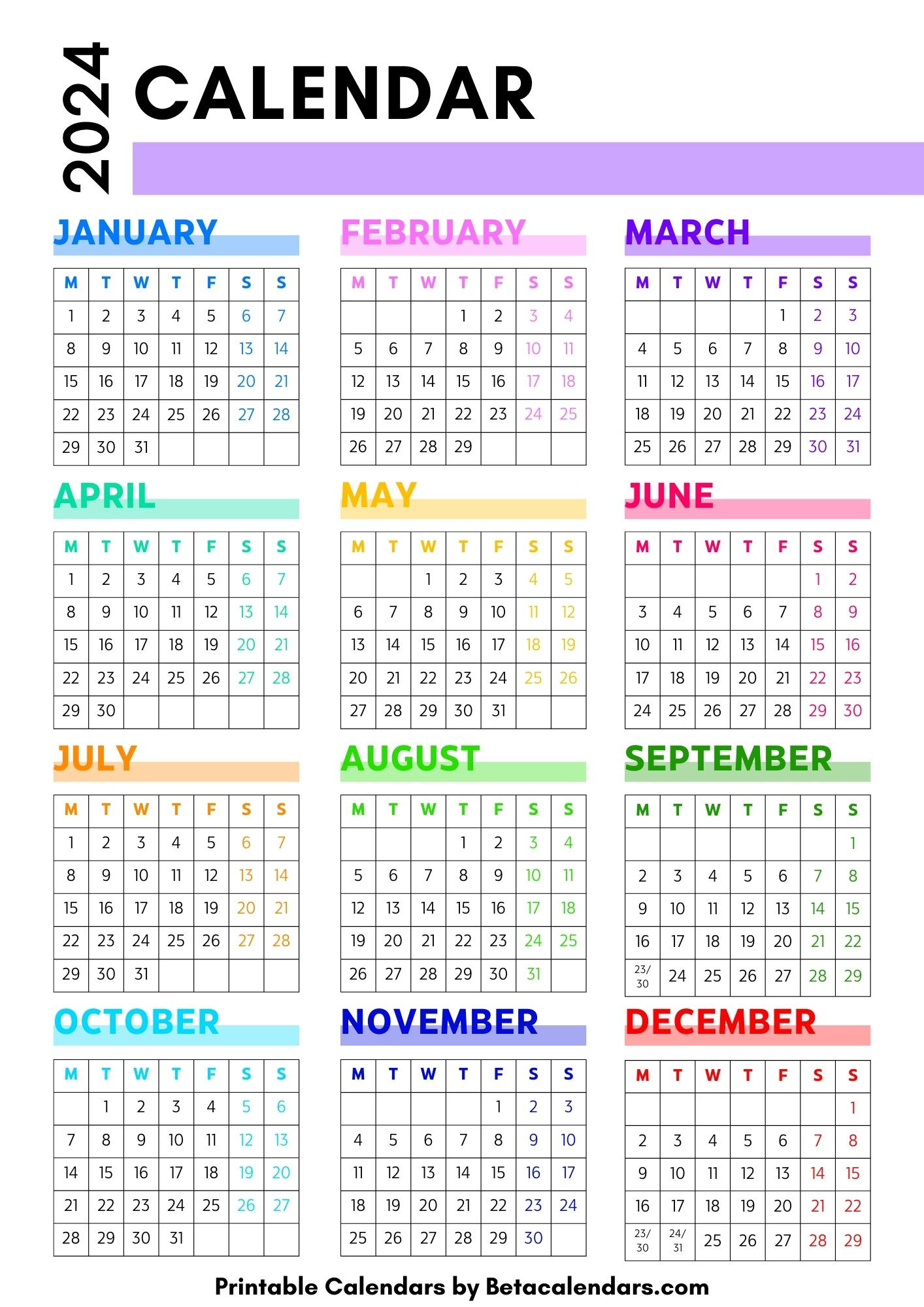 2024 Calendar - Beta Calendars in Beta Calendars November 2024 Calendar Printable