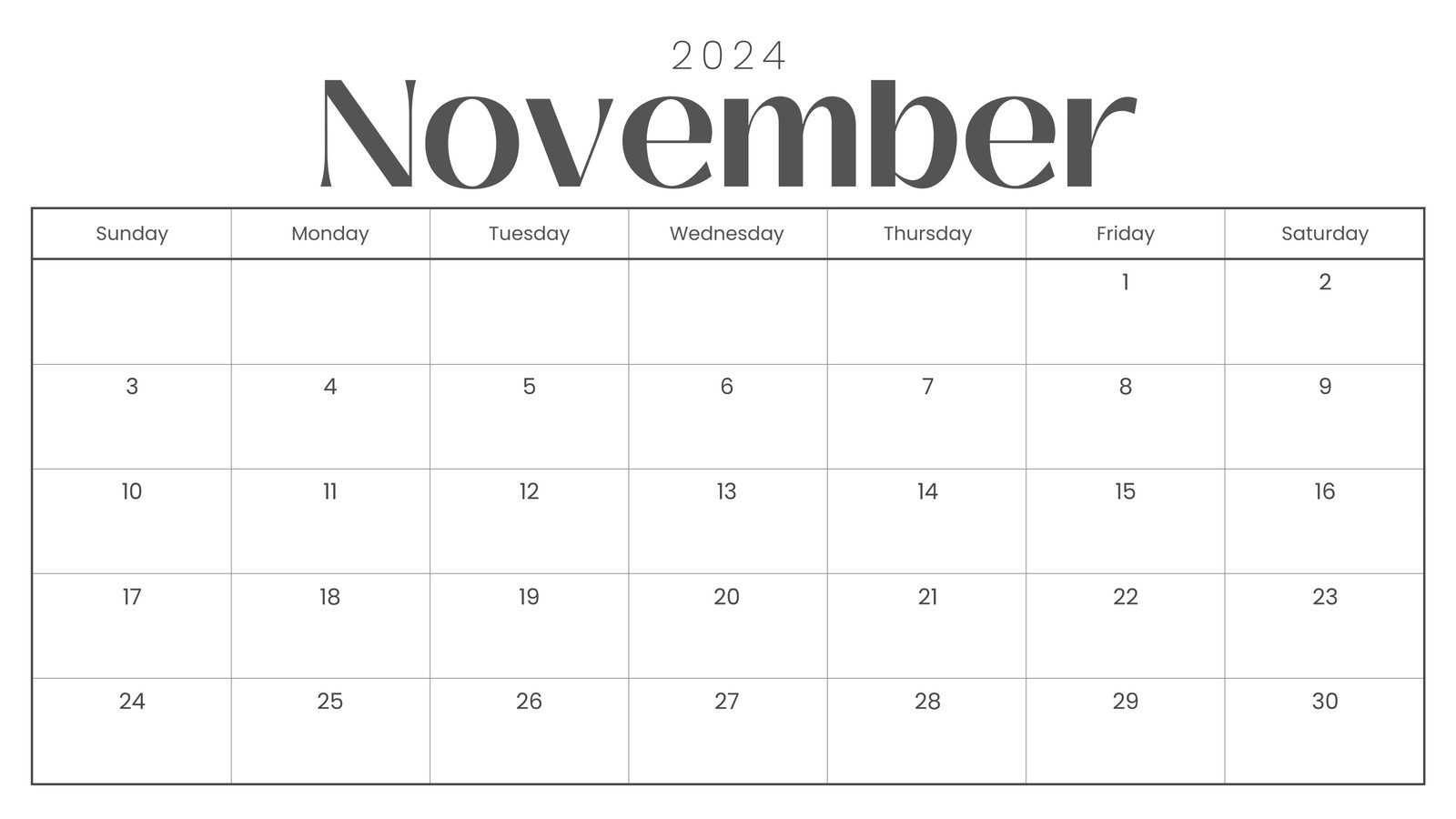 Free And Printable November 2024 Calendar Templates | Canva pertaining to Customizable Printable Calendar November 2024