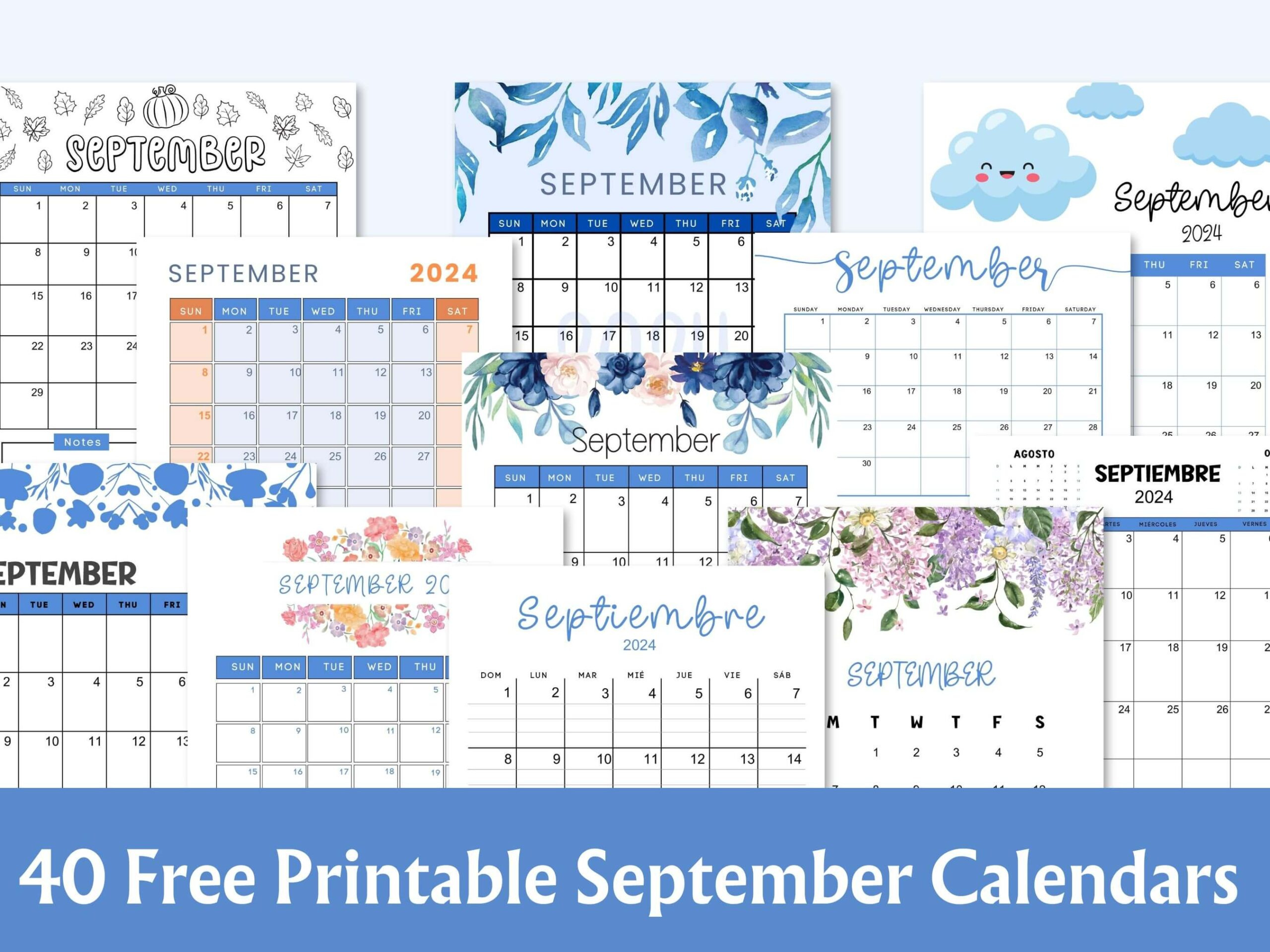 Free Printable September 2024 Calendar With Holidays with regard to Calendar September October November December 2024 Seperate Printable Cute