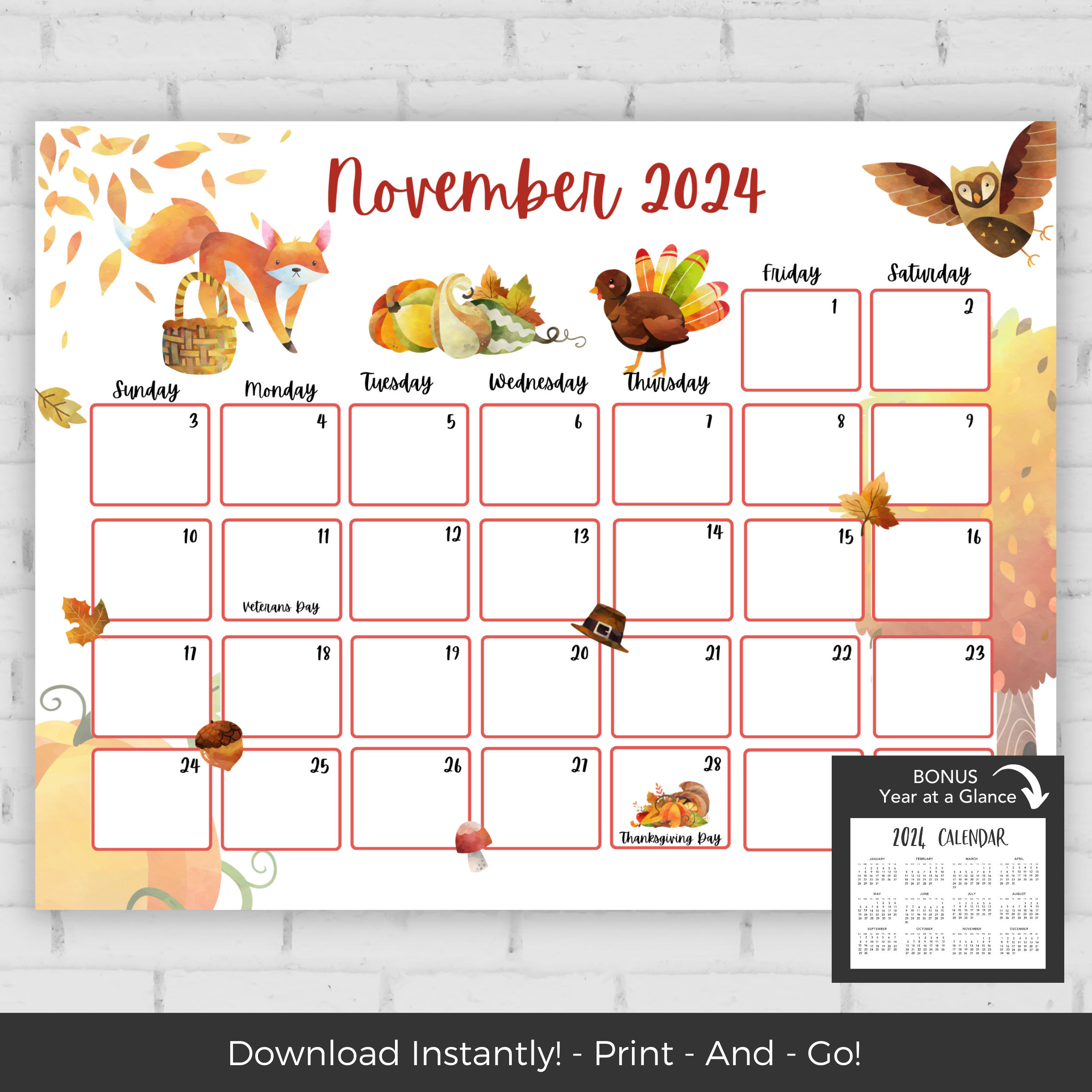 November 2024 Calendar, Kids Calendar Printable, Calendar 2024 pertaining to Bugs Printable Calendar November 2024