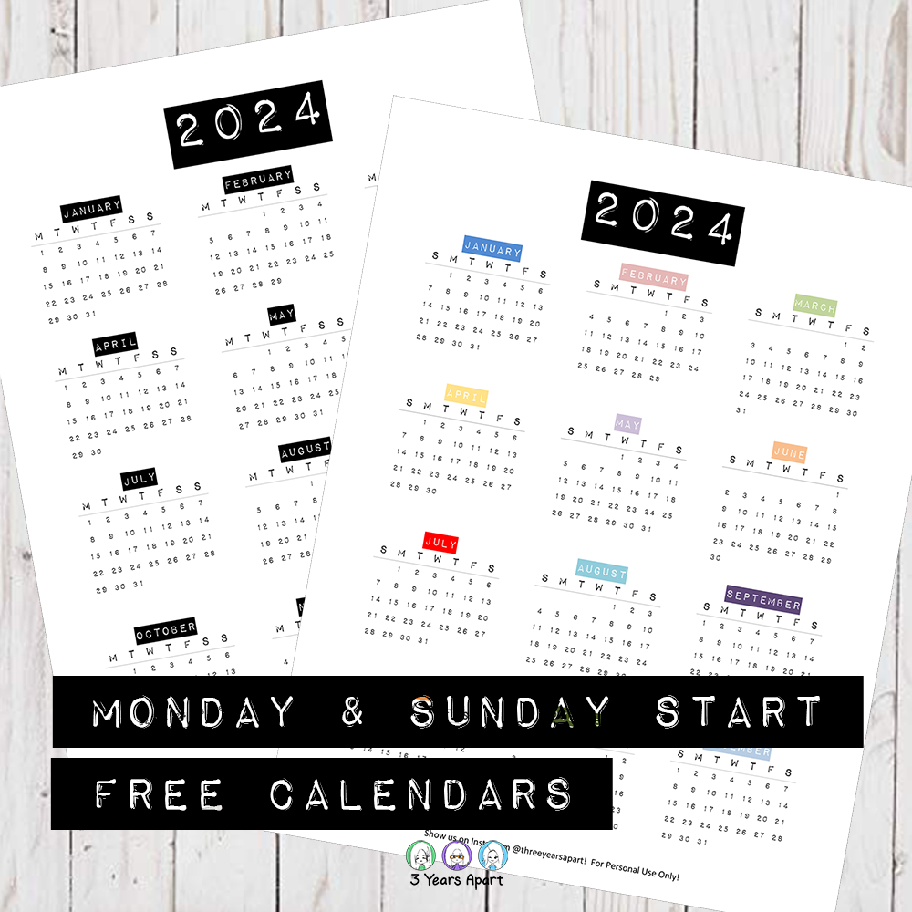 2024 Calendar Free Printable | Bullet Journal And Planner Free intended for December 2024 Bullet Journal Calender Printable