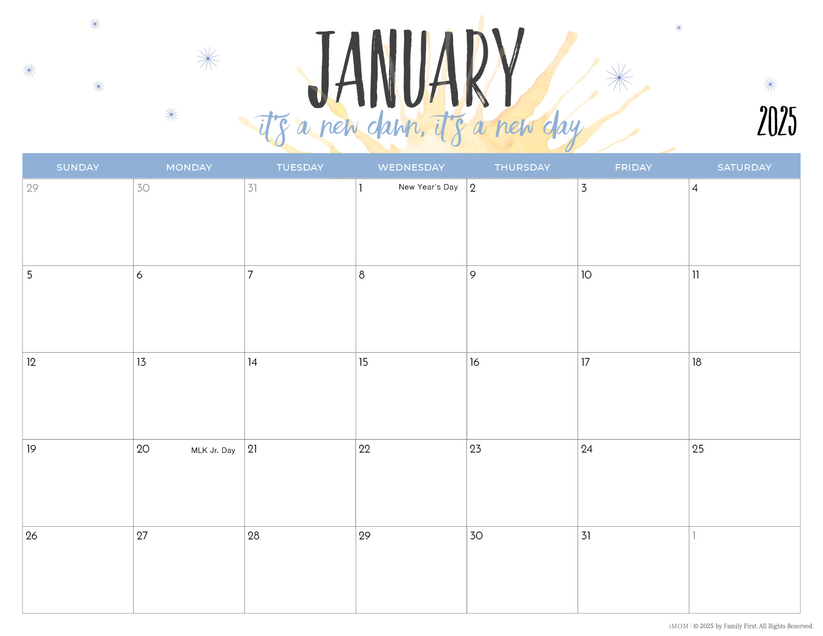 2025 Printable Calendars For Moms - Imom with regard to December 2024 Calendar Printable Imom