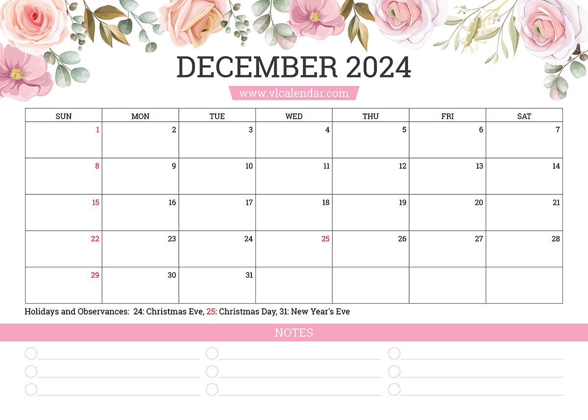 December 2024 Calendar Printable Templates With Holidays with December 2024 Calendar Printable Wincalendar