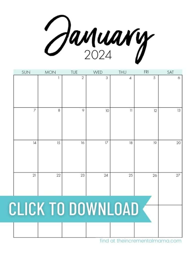 Free Printable Monthly Calendar 2024 - January To December - The in Calendar 2024 Printable January-December