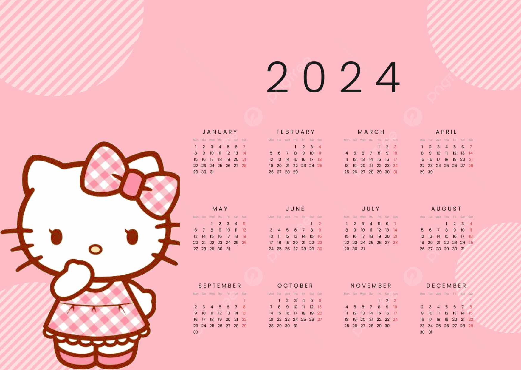 Hello Kitty Calendar 2024Mj0069331 - Raket.ph in December 2024 Hello Kitty Calendar Printable