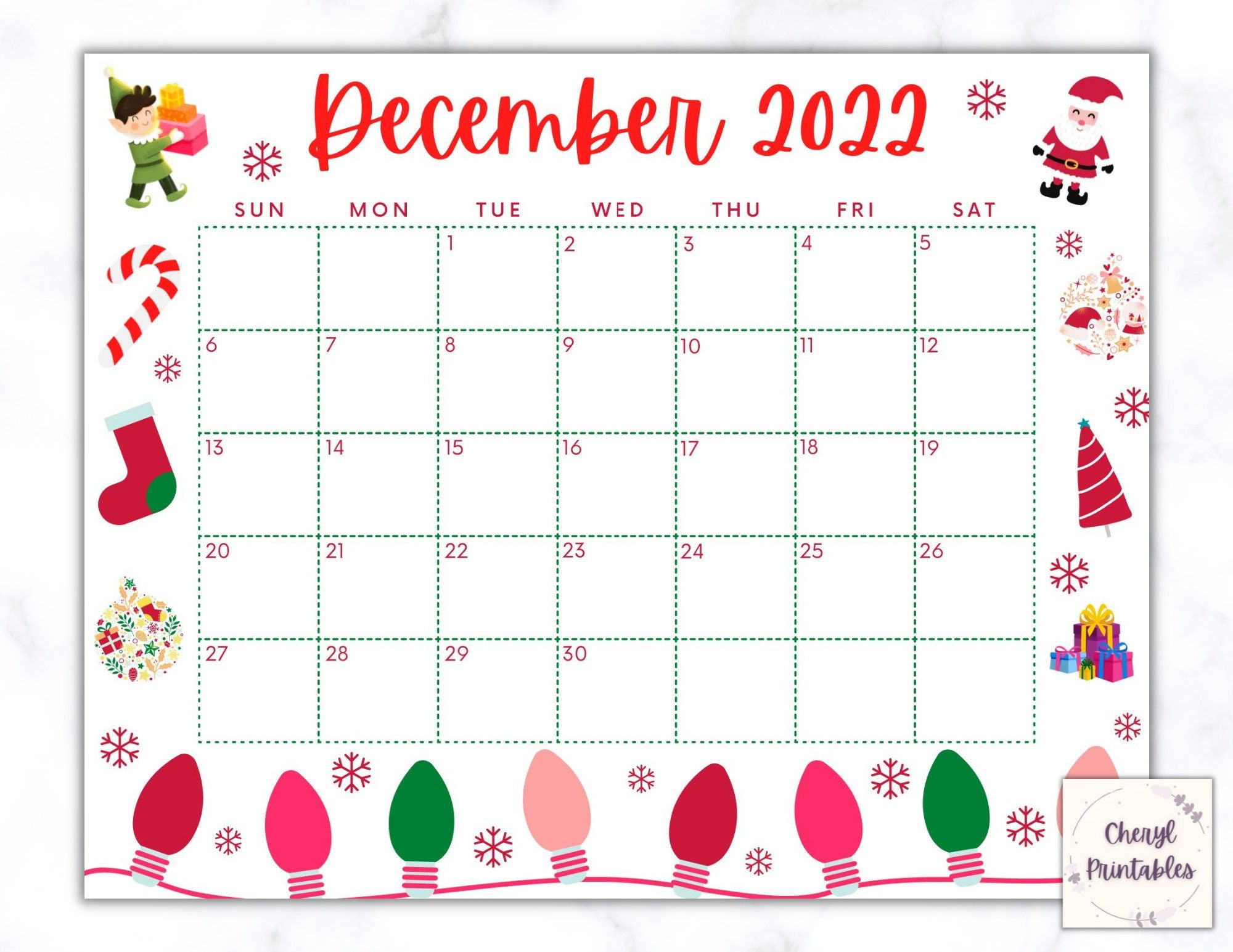 Printable December Calendar 2024, Christmas Calendar, Holiday pertaining to Christmas Themed December 2024 Printable Calendar