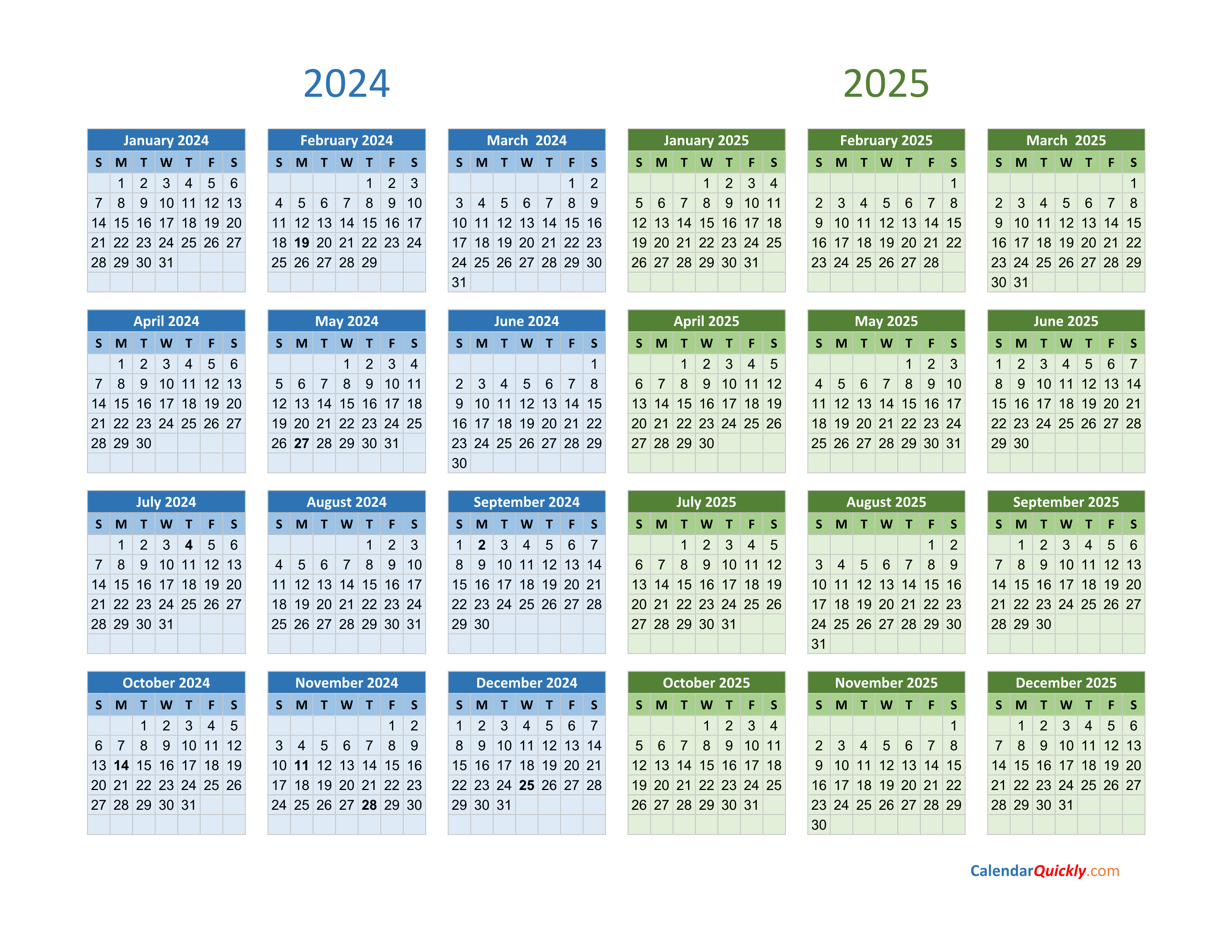 2024 And 2025 Calendar | Calendar Quickly pertaining to April 2024 to March 2025 Calendar Printable