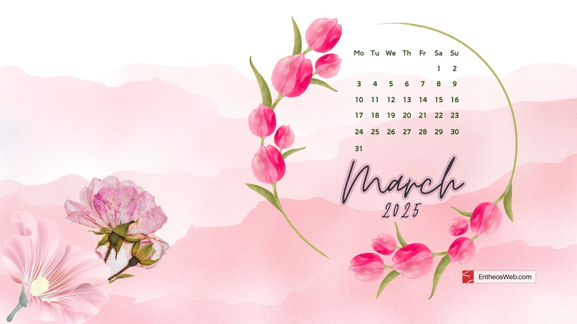 Free March 2025 Desktop Wallpaper Calendars | Entheosweb for March 2025 Calendar Desktop Wallpaper