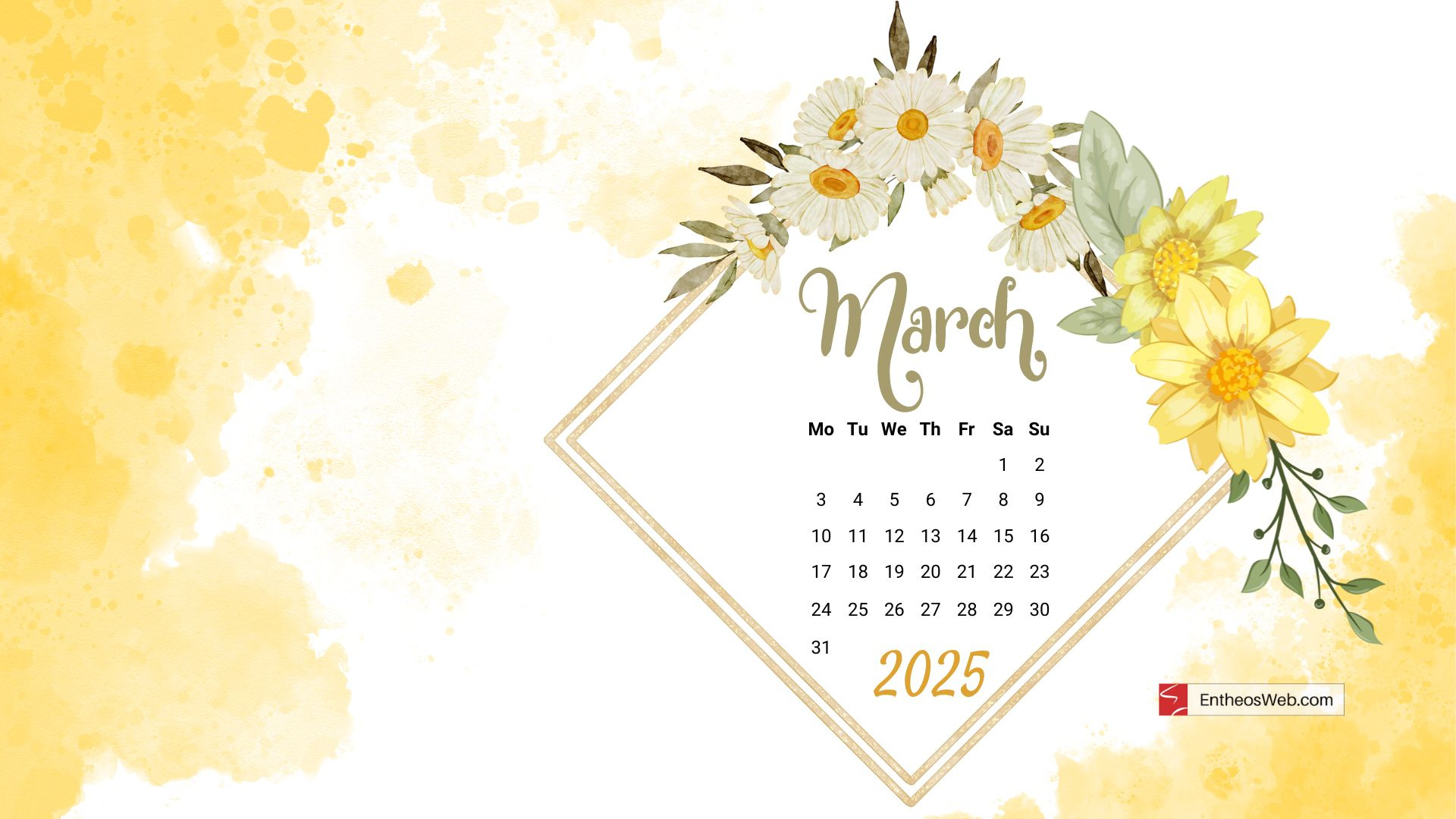 Free March 2025 Desktop Wallpaper Calendars | Entheosweb intended for March 2025 Calendar Desktop Wallpaper