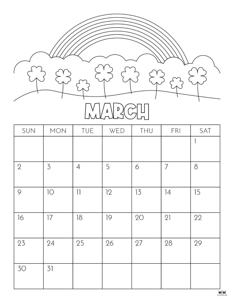 March 2025 Calendars - 107 Free Printables | Printabulls intended for March 2025 Calendar Printable with Notes