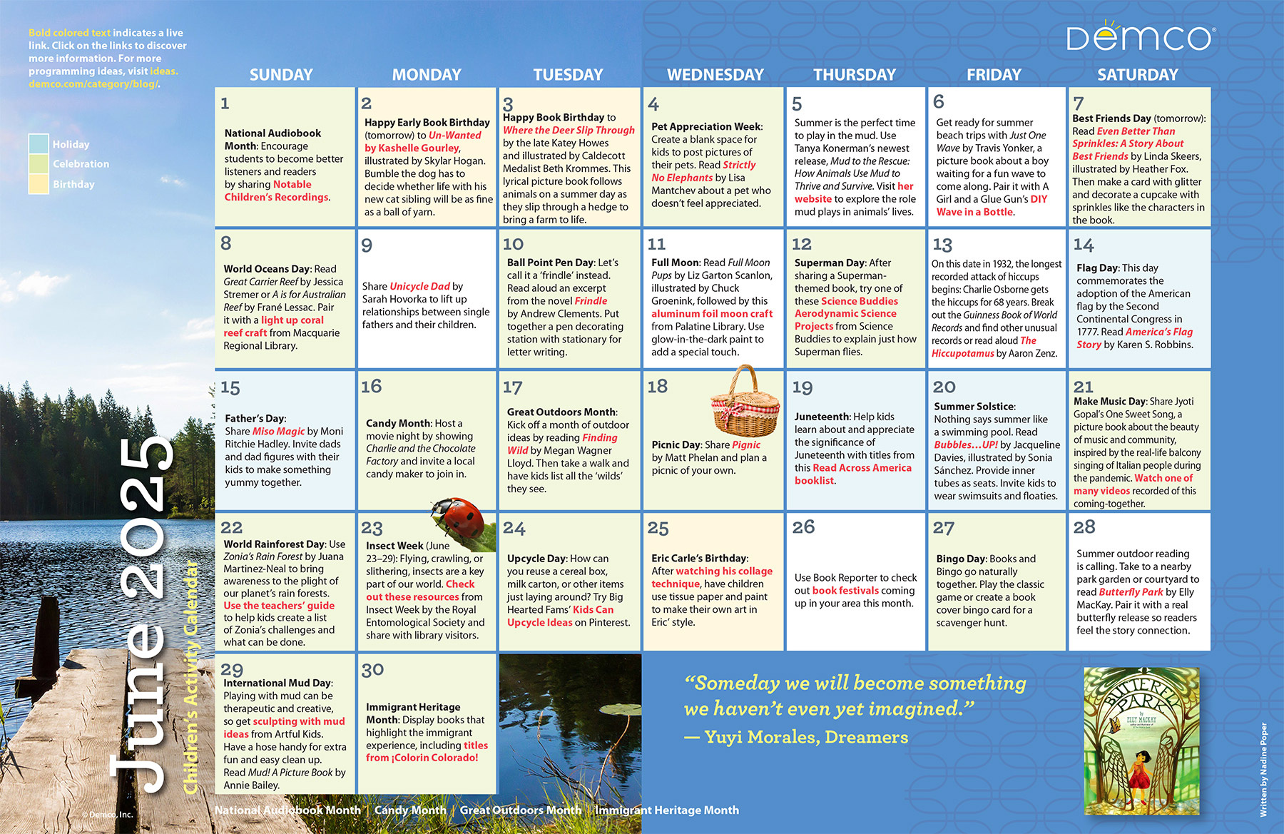 Children&amp;#039;S Activity Calendar: June 2025 throughout Calendar Of Events For June 2025