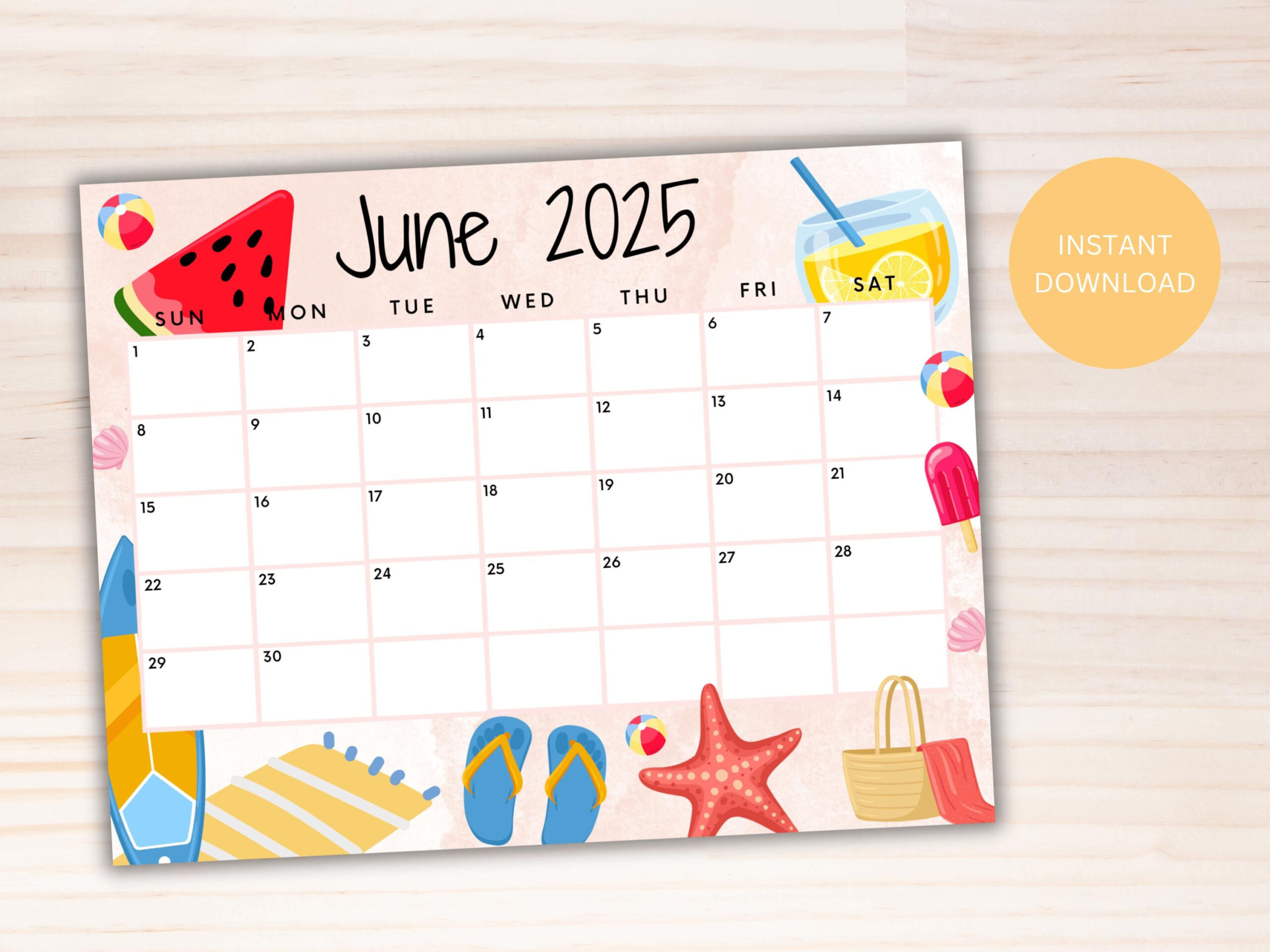 Editable June 2025 Calendar, Printable Calendar, Summer Calendar W with regard to Give Me June Calendar 2025