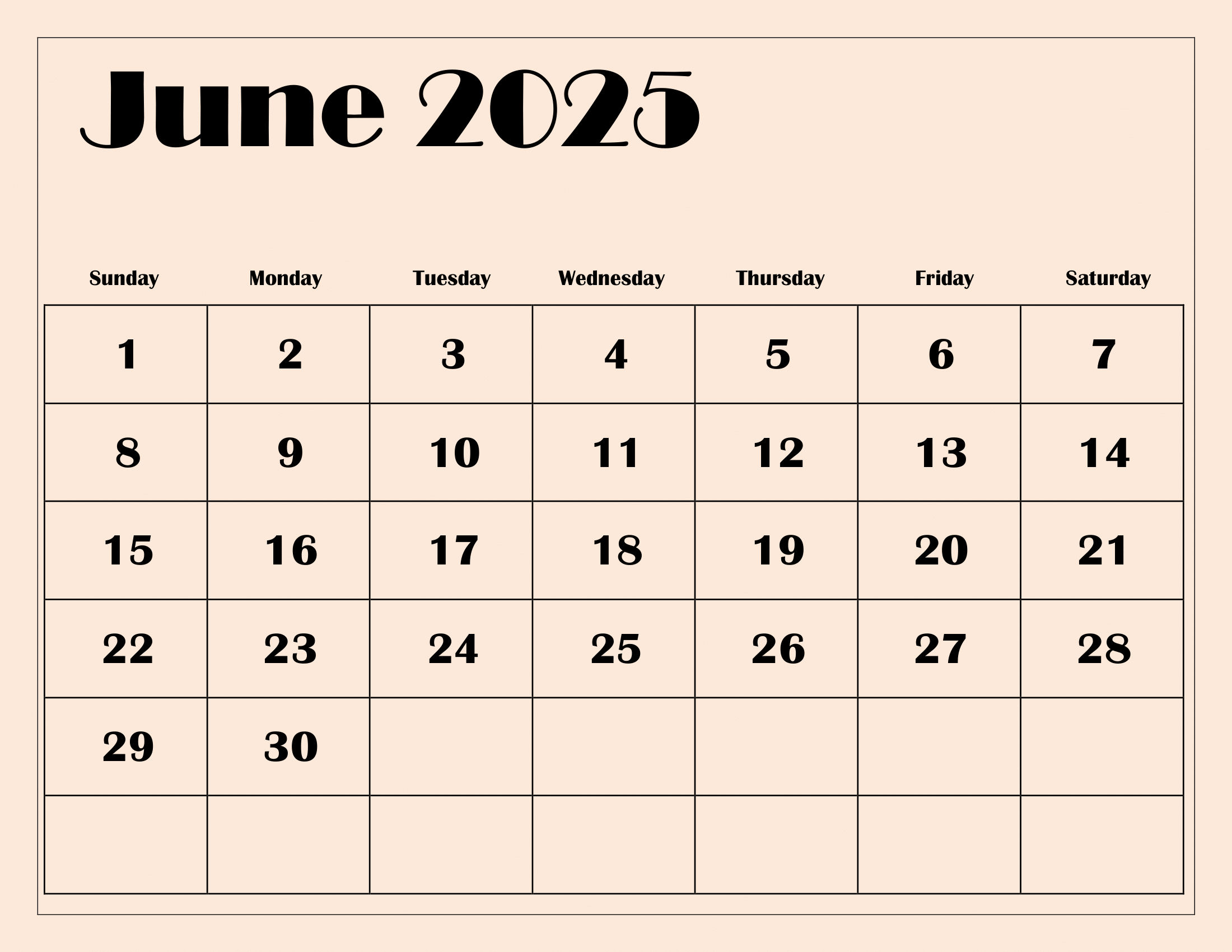 Free June 2025 Calendar Printable Pdf Template With Holidays throughout The Calendar Of June 2025