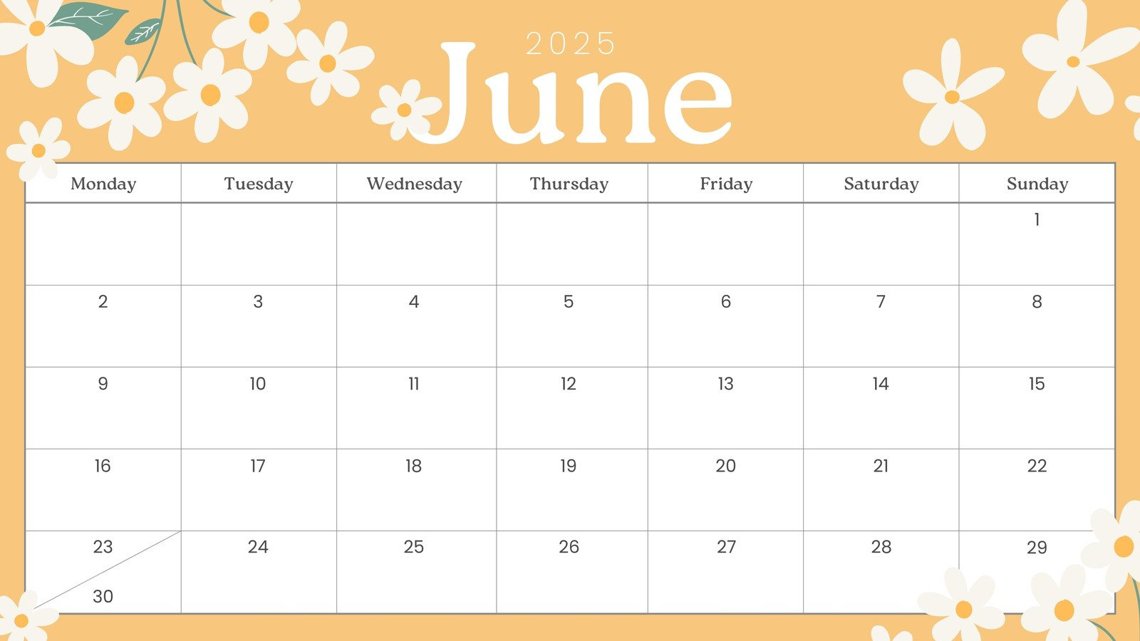 Free Printable, Custom June 2025 Calendar Templates | Canva throughout Cute Printable June Calendar 2025