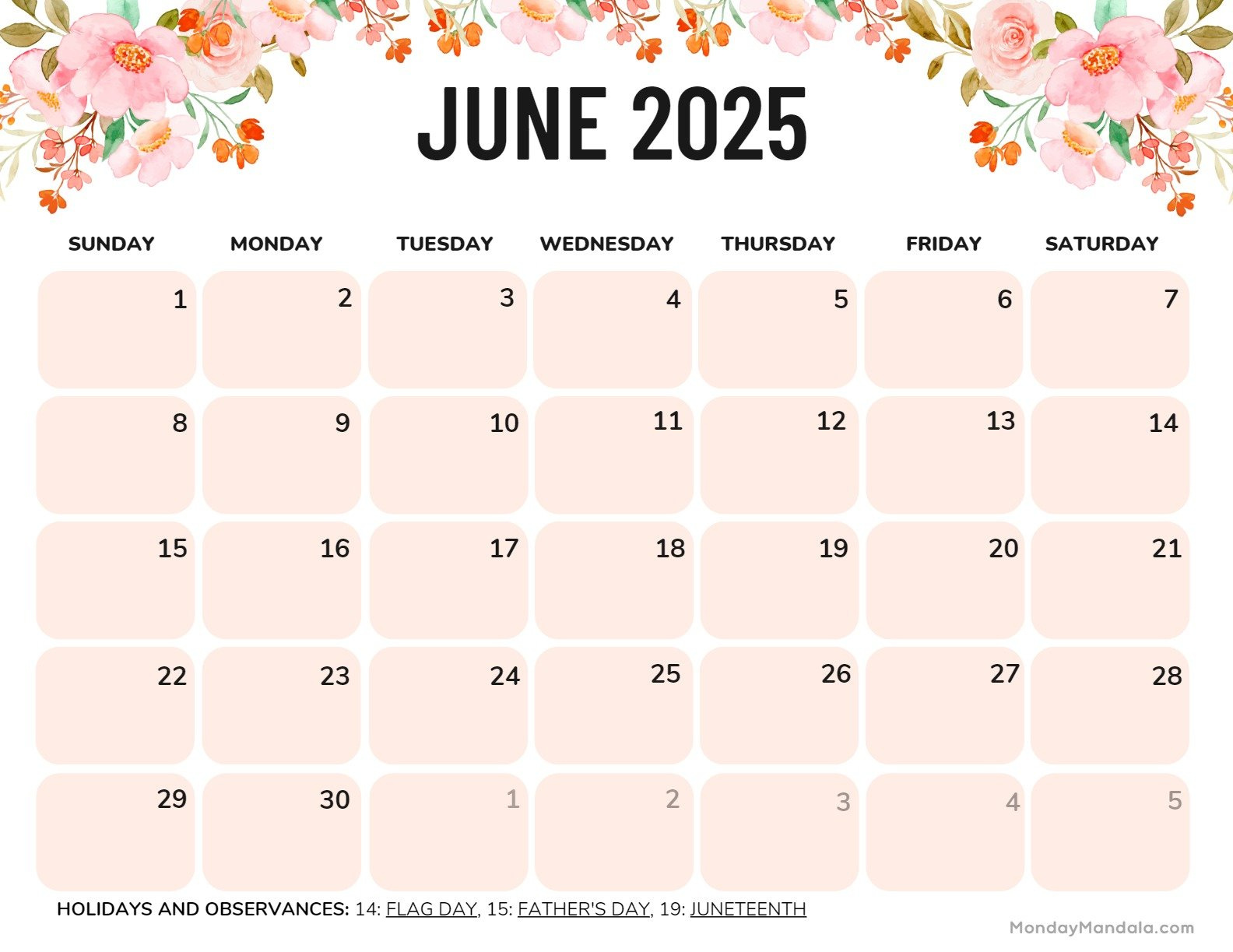 June 2025 Calendar (52 Free Pdf Printables) with Show Me The Calendar Of June 2025