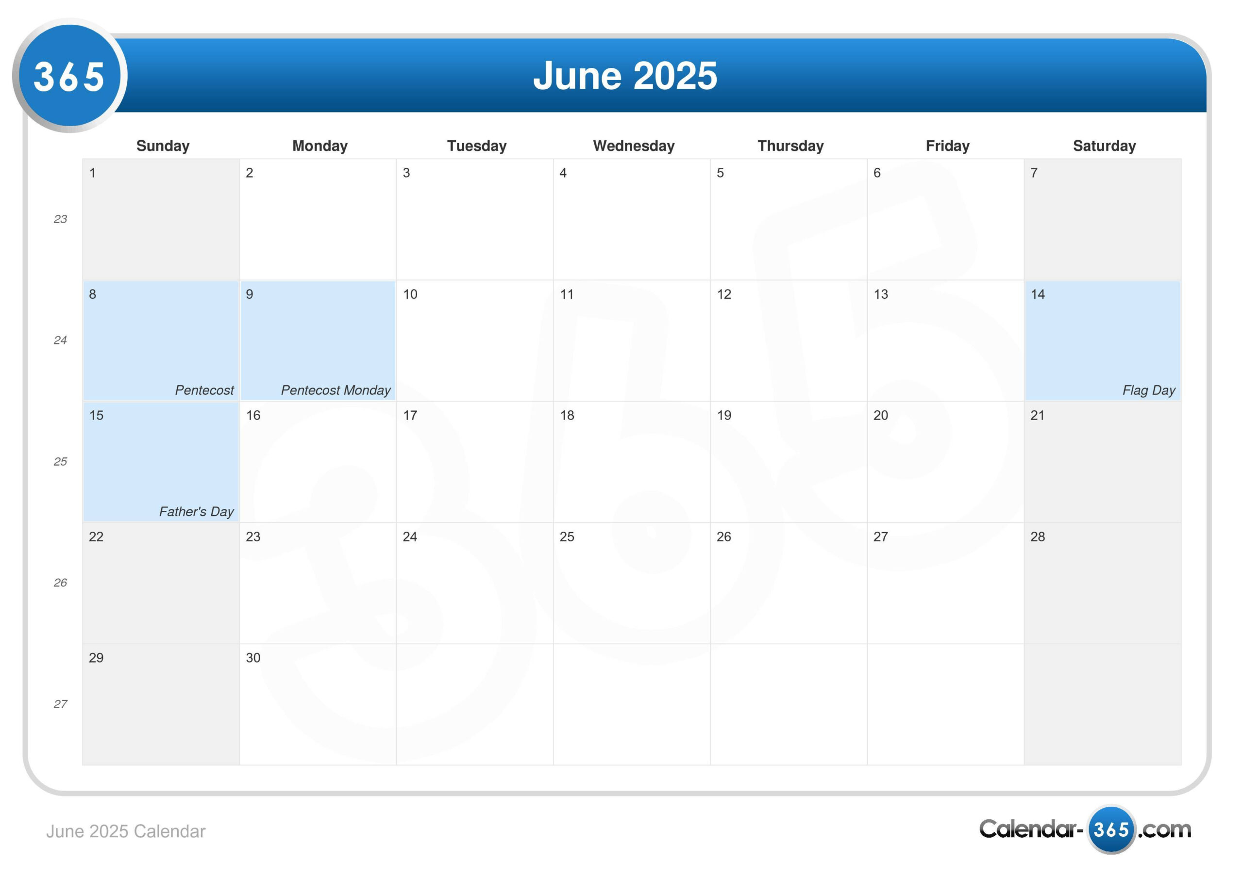 June 2025 Calendar intended for Las Vegas Calendar June 2025