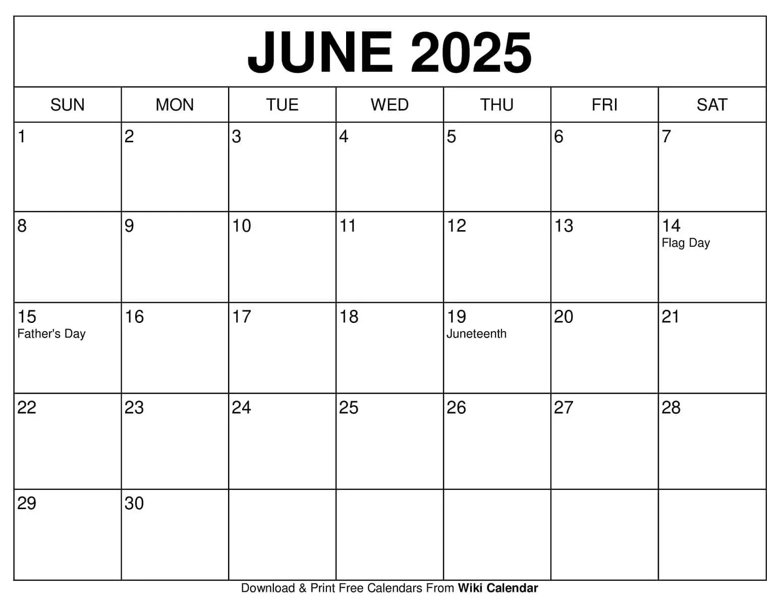 June 2025 Calendar - Printable Templates &amp; More with regard to Show Me The Calendar For June 2025