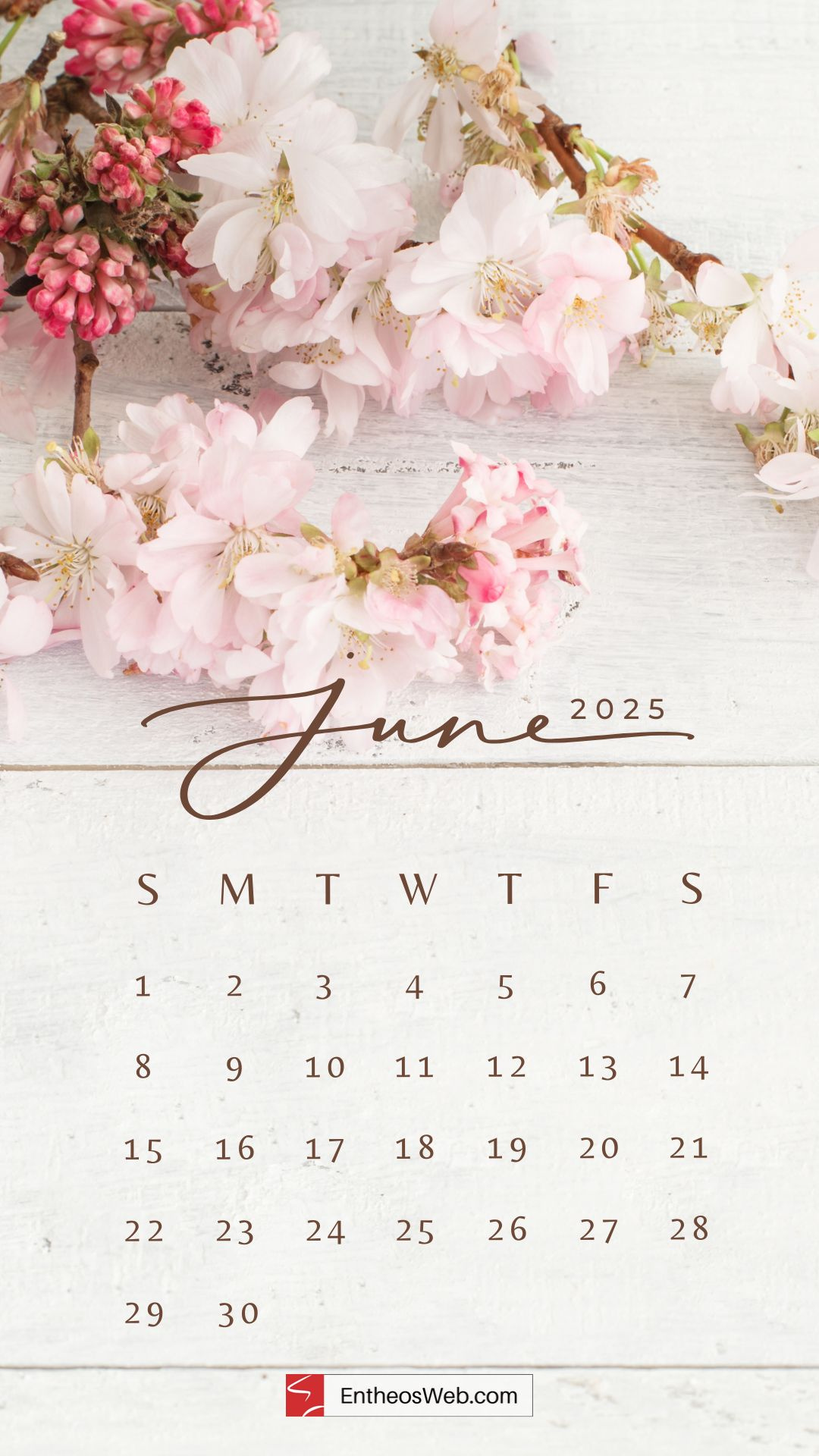 June 2025 Phone Wallpaper &amp;amp; Lockscreen Backgrounds | Entheosweb regarding June 2025 Calendar Background