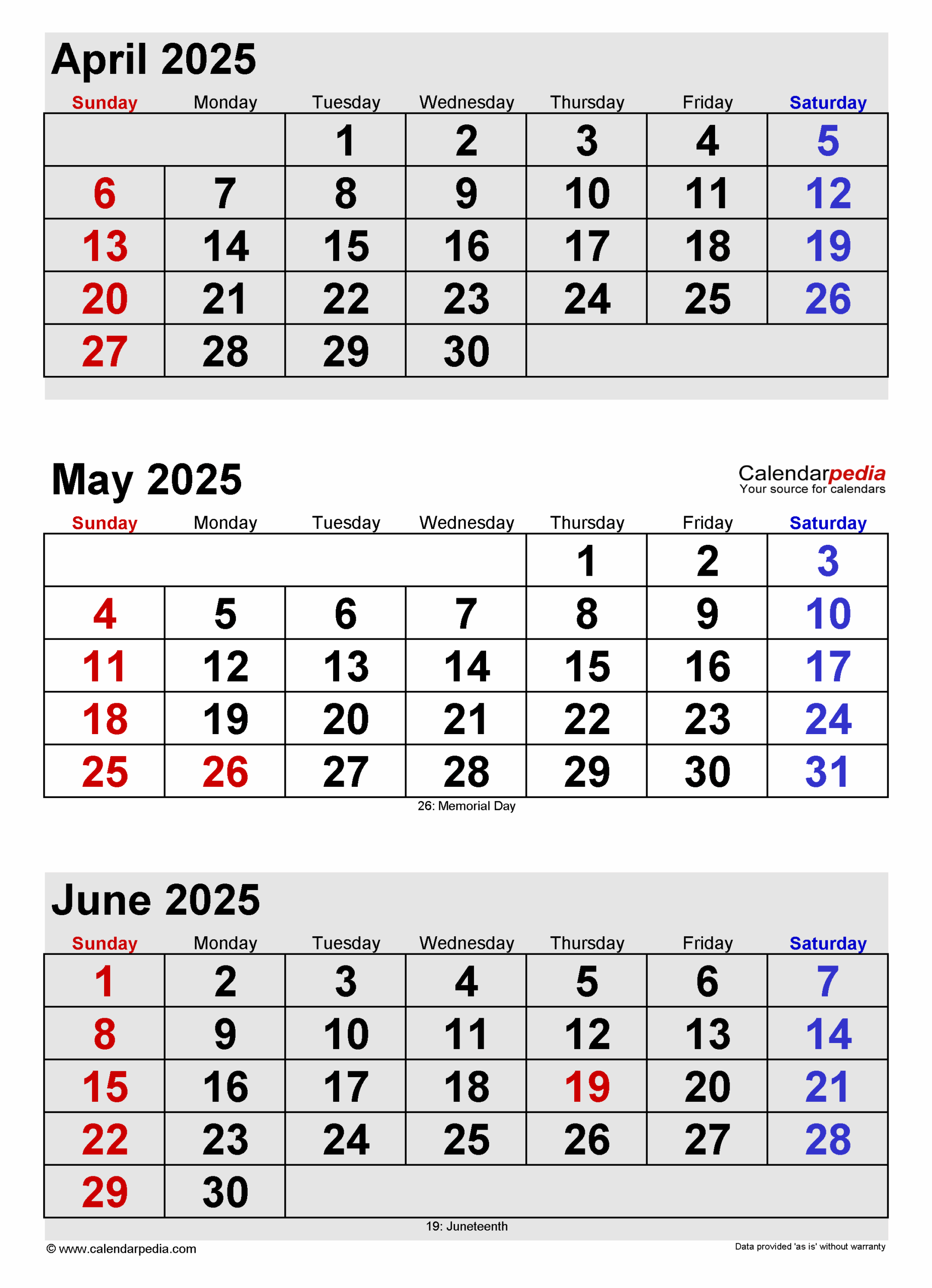 May 2025 Calendar | Templates For Pdf, Excel And Word inside 2025 Calendar April May June