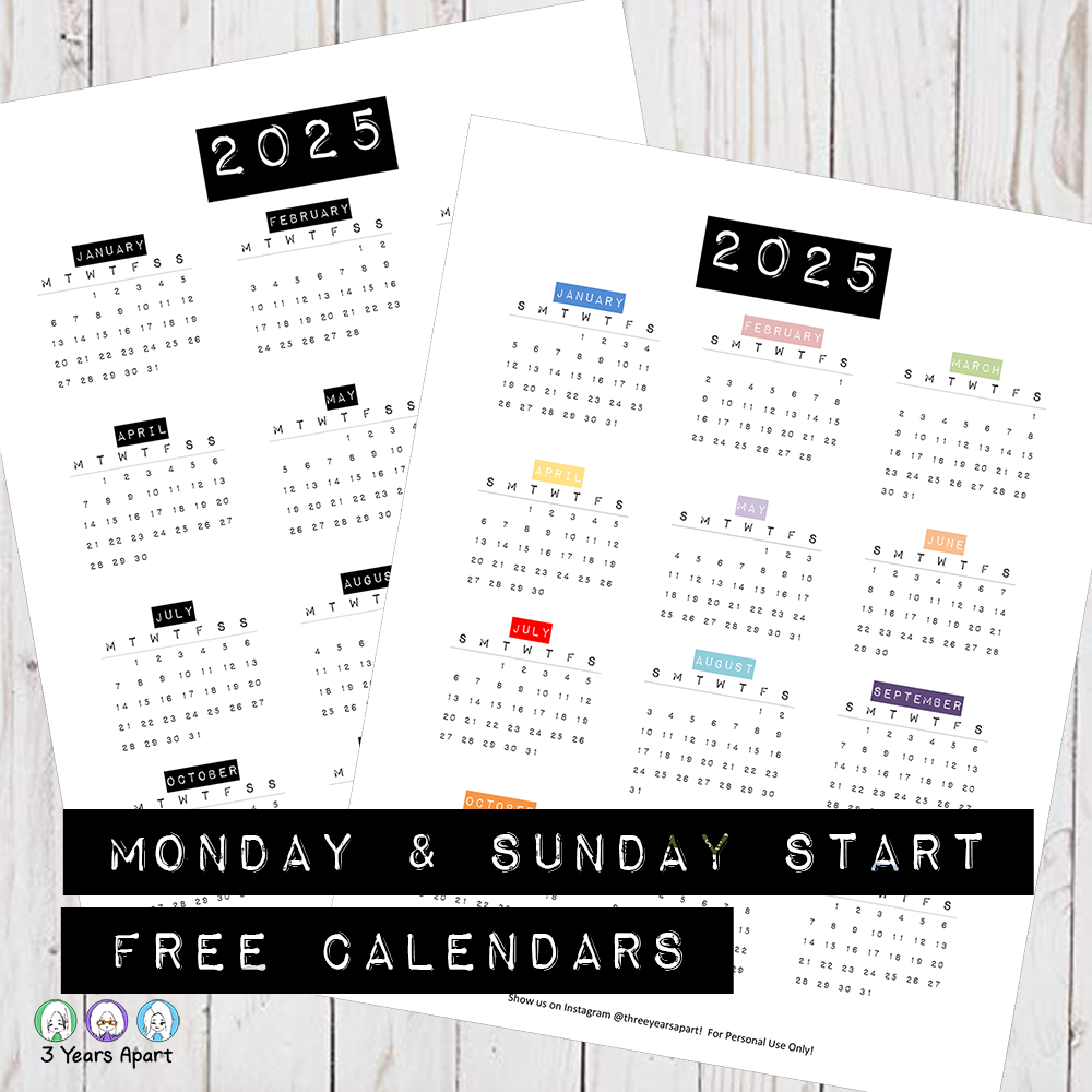 2025 Calendar Free Printable | Bullet Journal And Planner Free within August Bullet Journal Calendar 2025