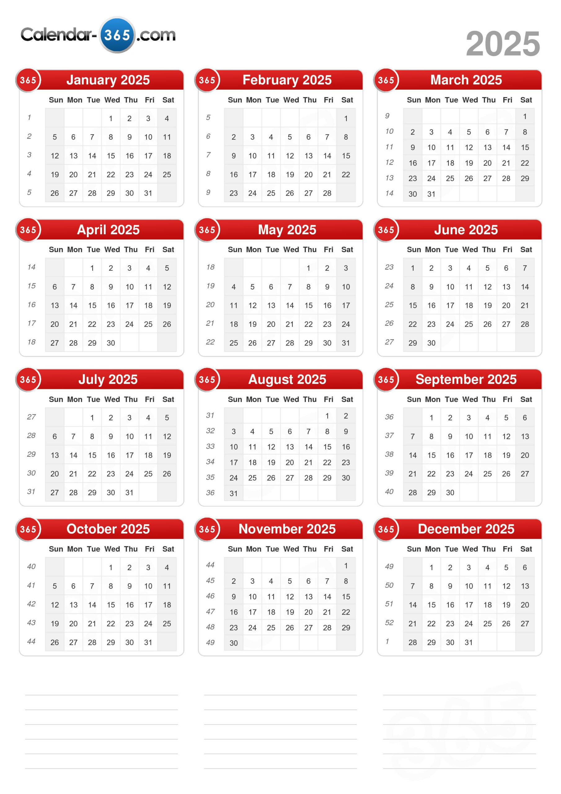 2025 Calendar with Show Me The Calendar Of August 2025