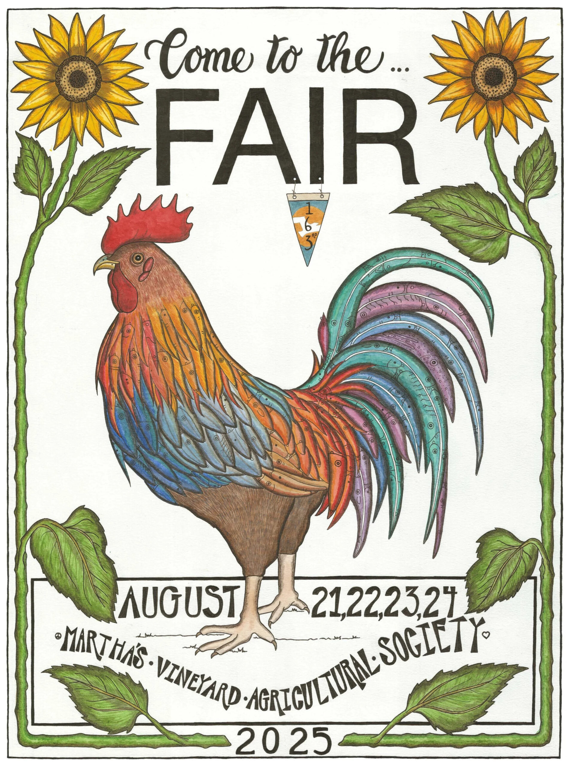 2025 Fair Poster — The Martha&amp;#039;S Vineyard Agricultural Society inside Marthas Vineyard Calendar August 2025