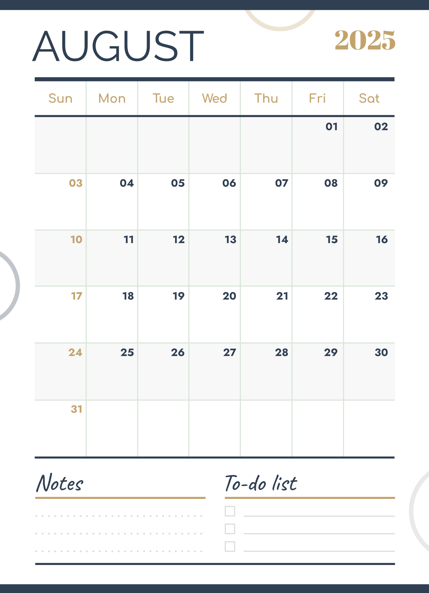 August 2025 Calendar Free Google Docs Template - Gdoc.io for Google Calendar August 2025
