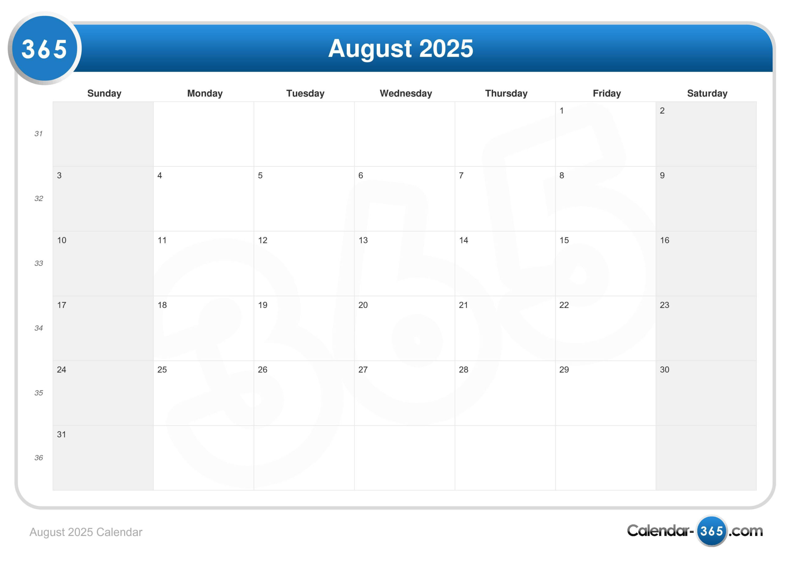 August 2025 Calendar throughout August 26 2025 Calendar