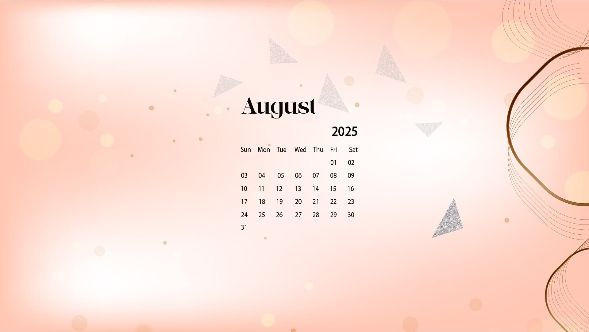 August 2025 Desktop Wallpaper Calendar - Calendarlabs for August 2025 Calendar Desktop Background